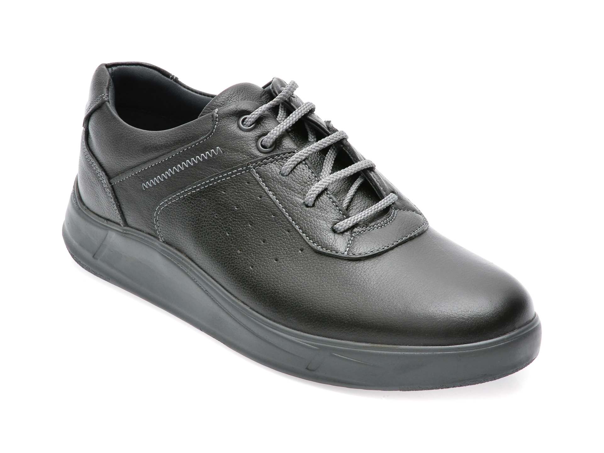 Pantofi OTTER negri, 2055273, din piele naturala /barbati/pantofi