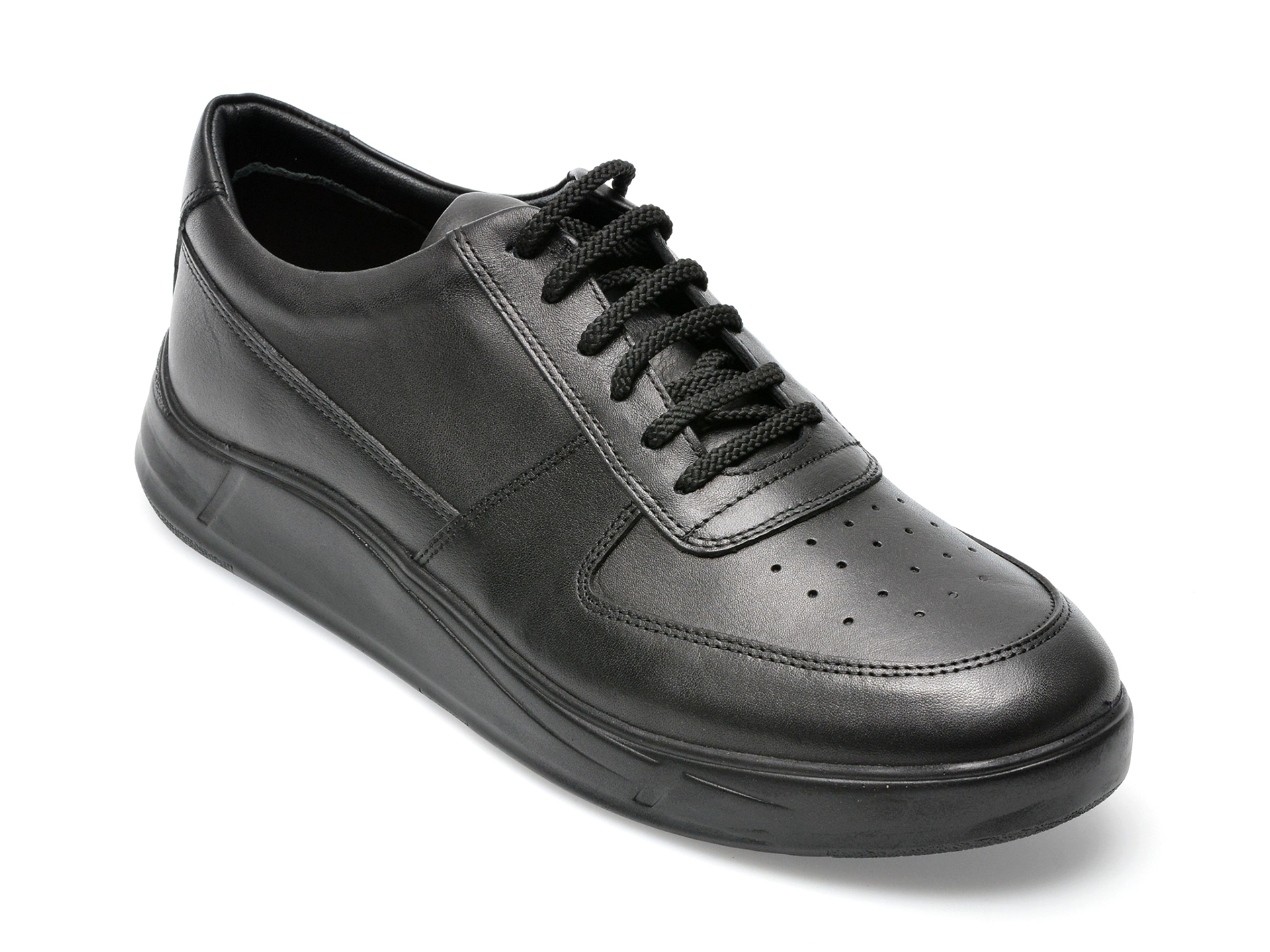 Pantofi OTTER negri, 20552, din piele naturala /barbati/pantofi imagine noua 2022