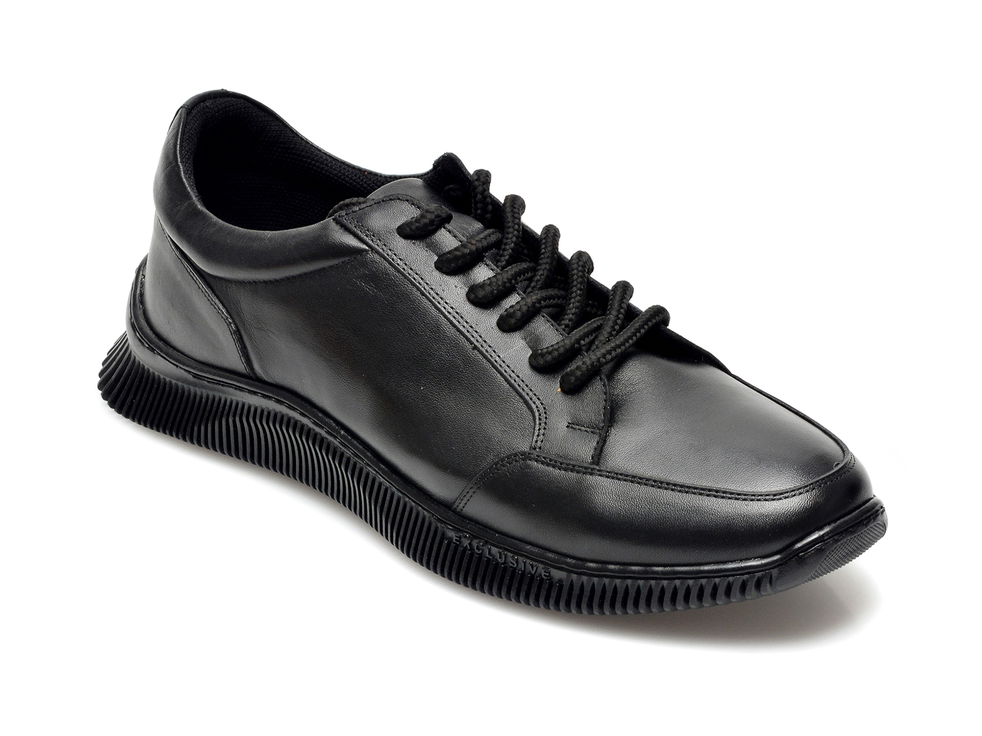 Pantofi OTTER negri, 2143, din piele naturala