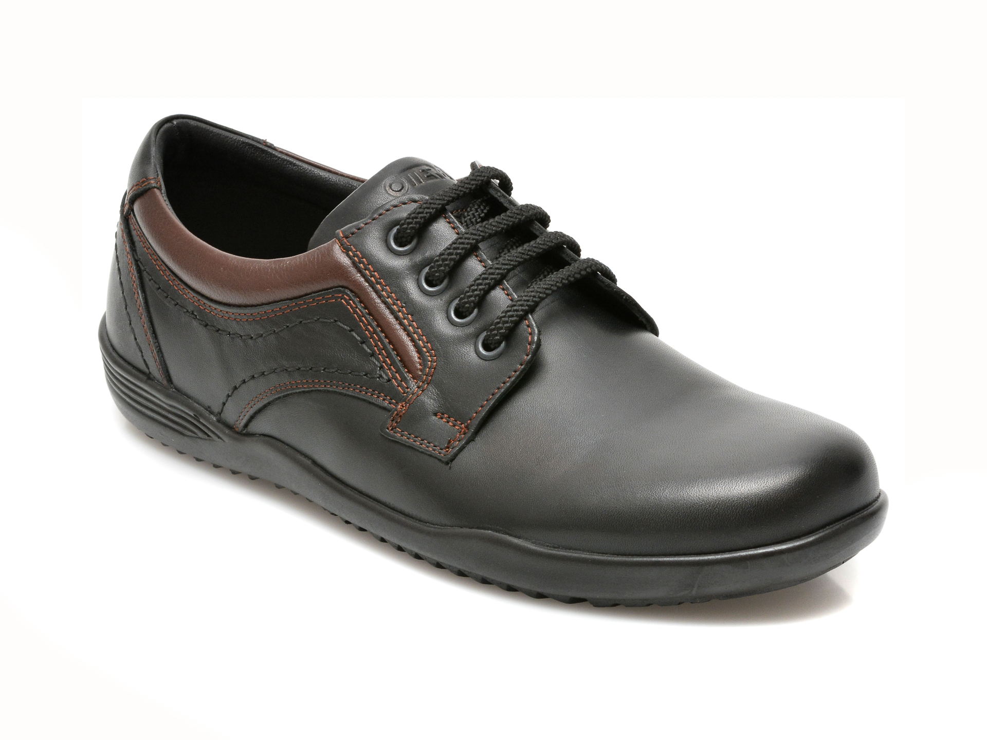Pantofi OTTER negri, 221, din piele naturala Otter poza reduceri 2021
