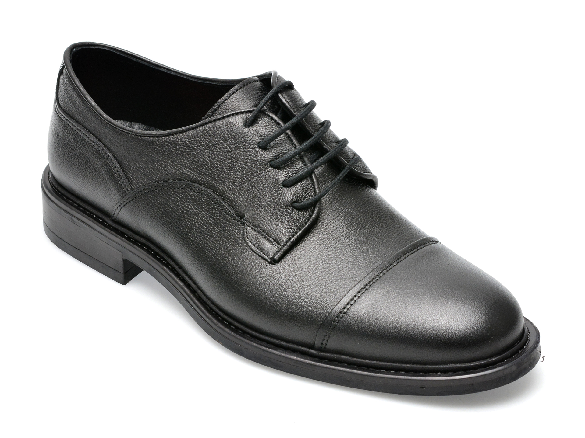 Pantofi OTTER negri, 2388, din piele naturala /barbati/pantofi imagine noua