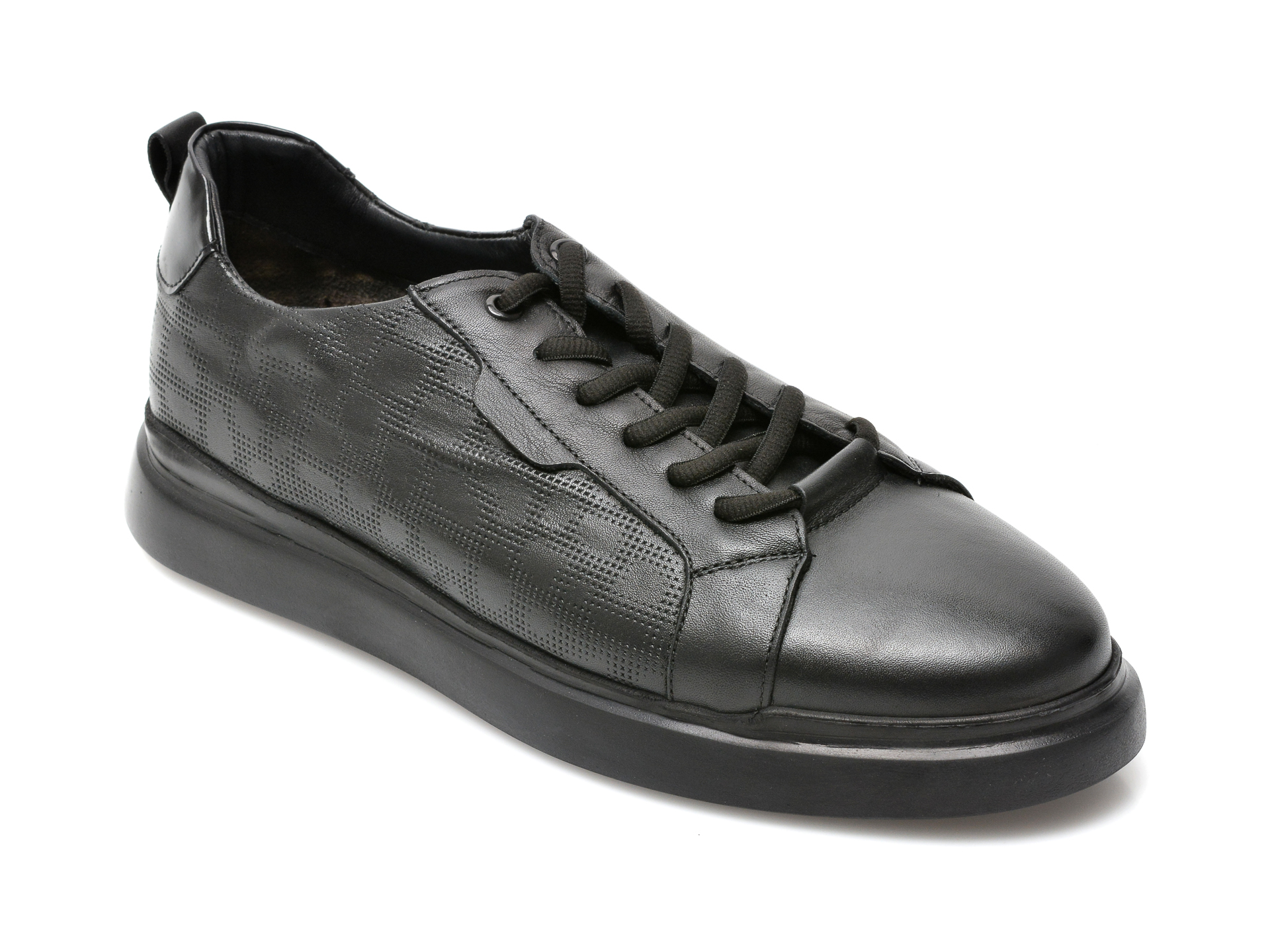 Pantofi OTTER negri, 24805, din piele naturala Otter imagine 2022 reducere