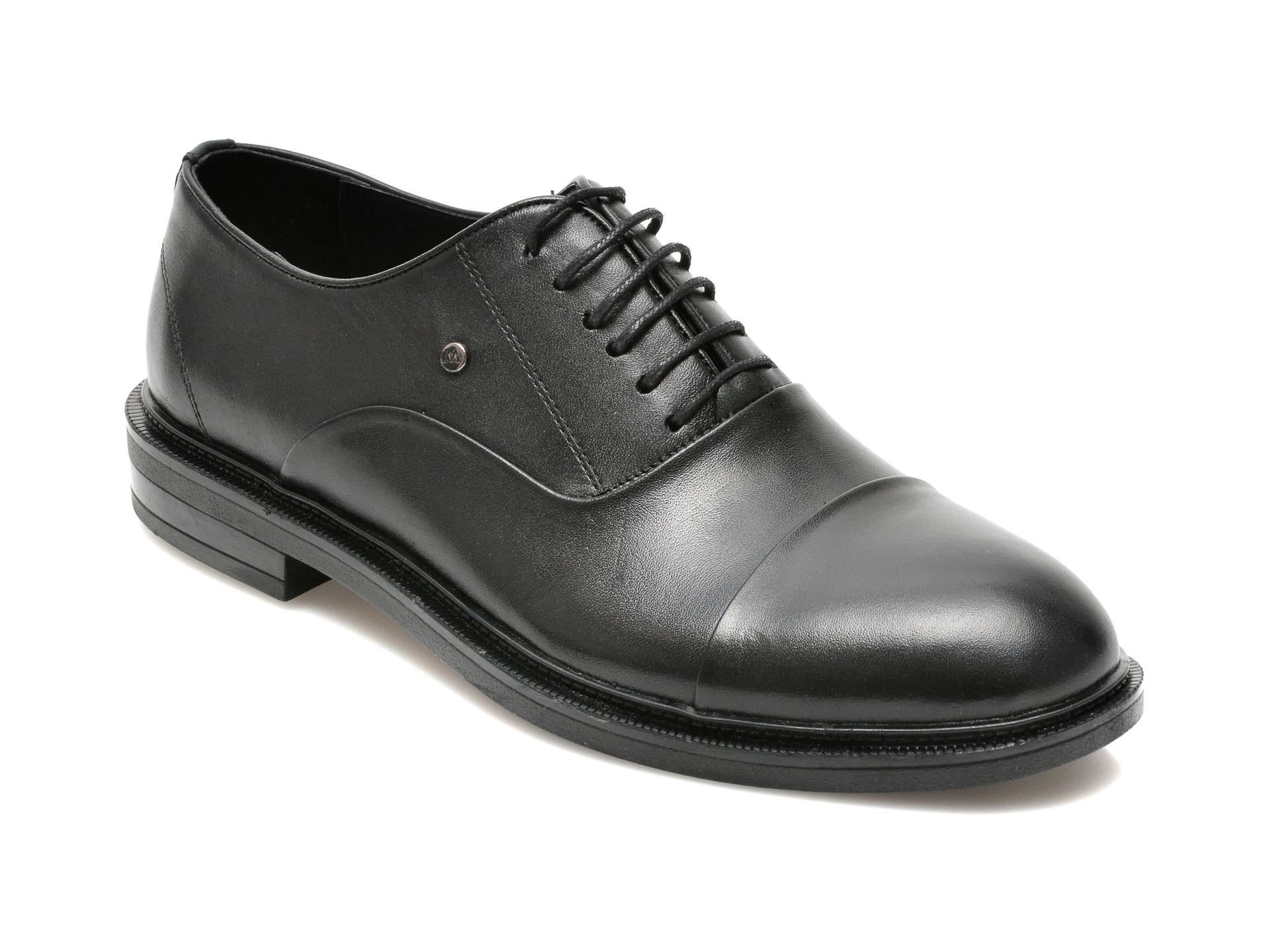 Pantofi OTTER negri, 26016, din piele naturala otter imagine noua