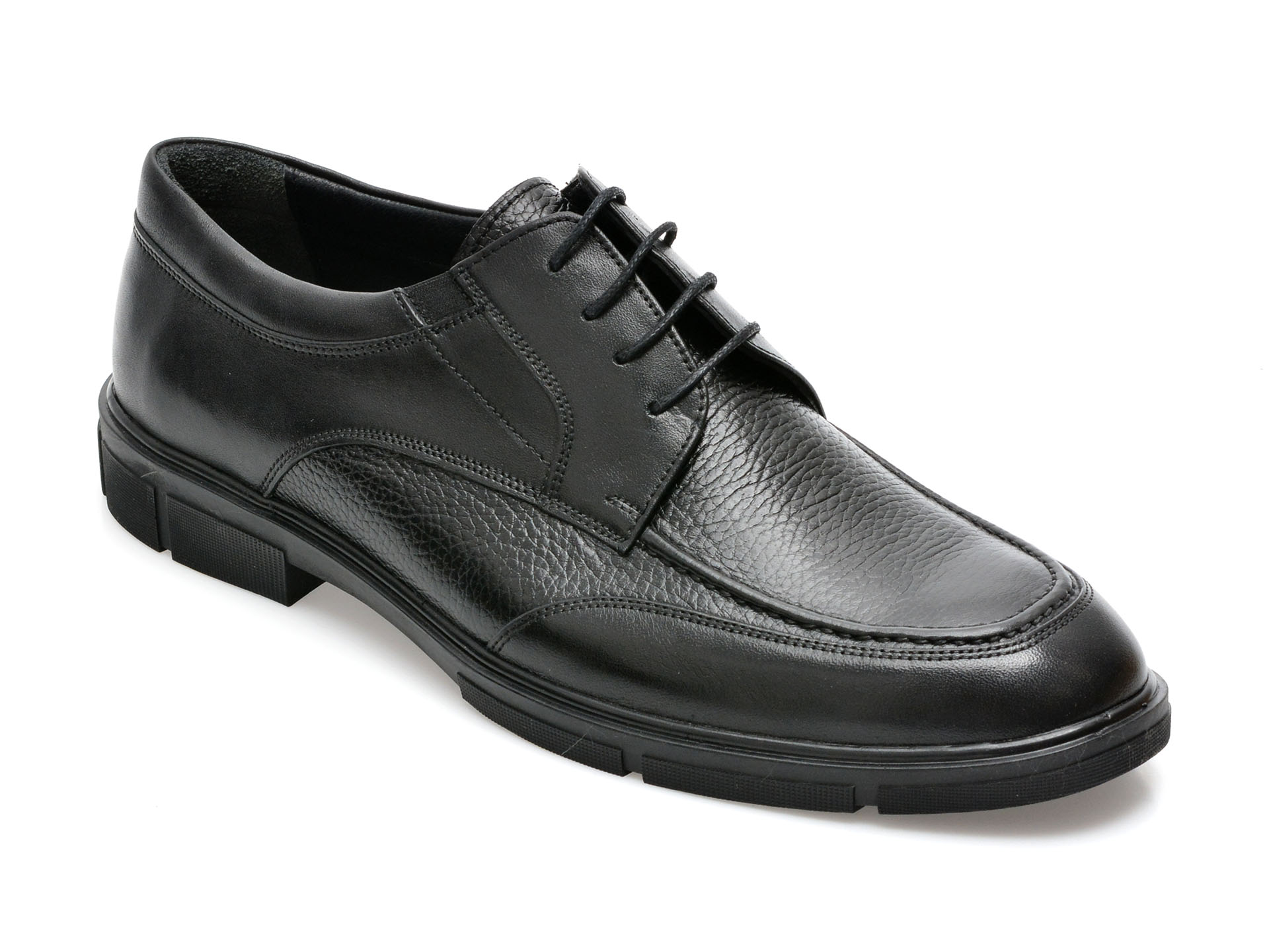 Pantofi OTTER negri, 26152, din piele naturala /barbati/pantofi