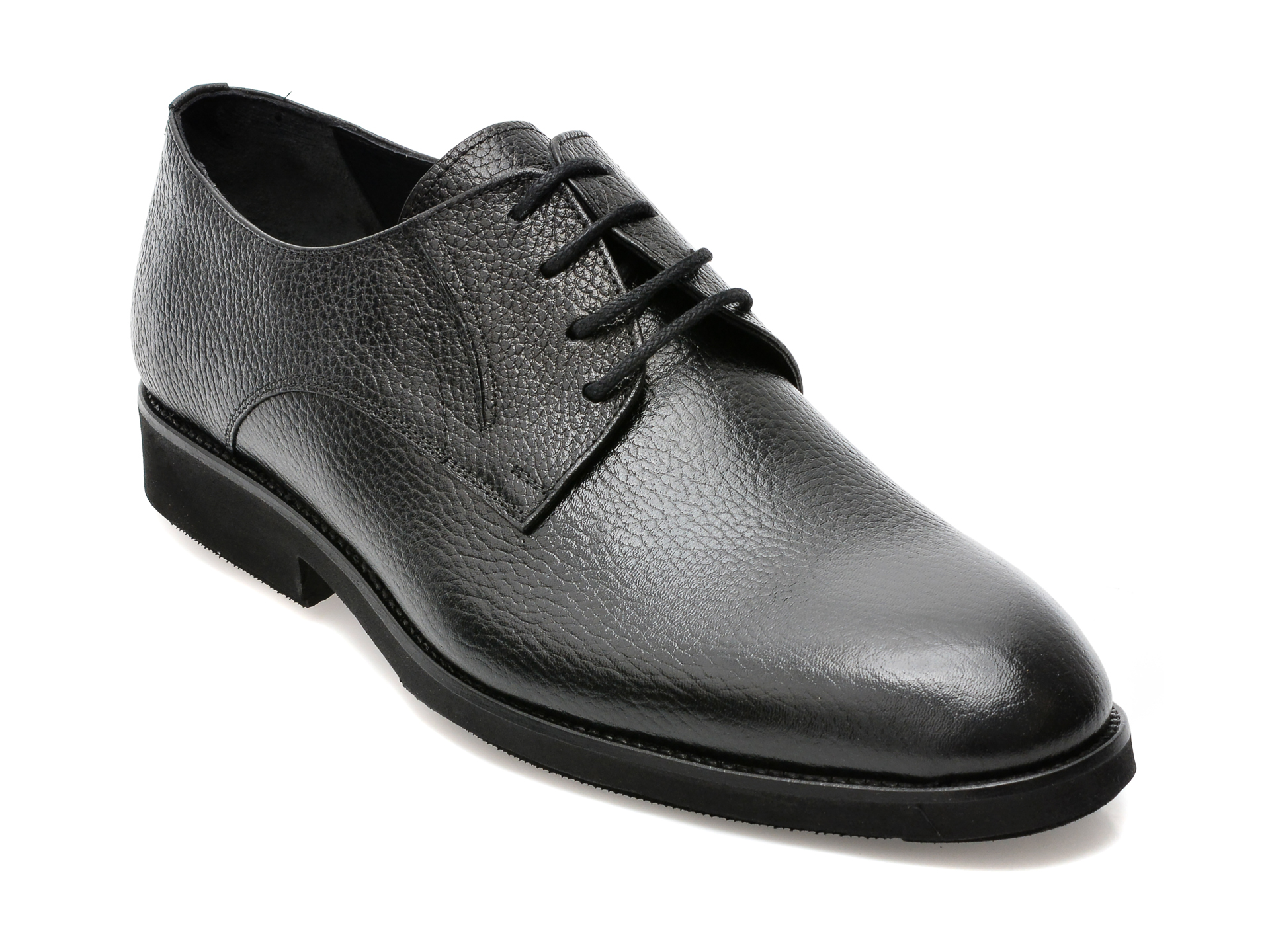 Pantofi OTTER negri, 26186, din piele naturala /barbati/pantofi