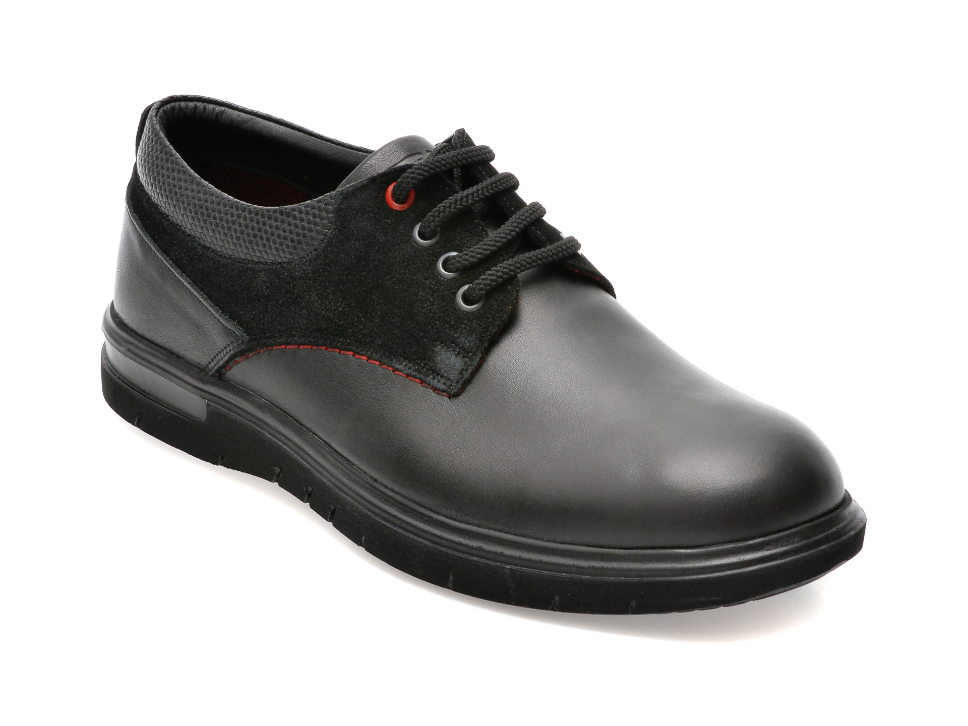 Pantofi OTTER negri, 28034, din piele naturala /barbati/pantofi imagine noua