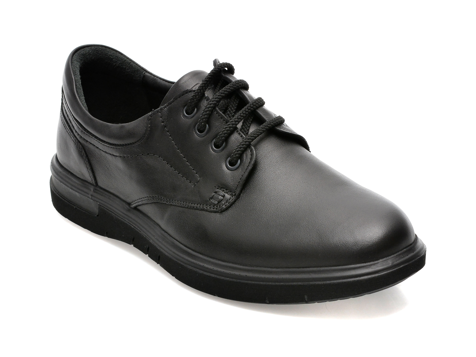 Pantofi OTTER negri, 2804, din piele naturala /barbati/pantofi imagine super redus 2022