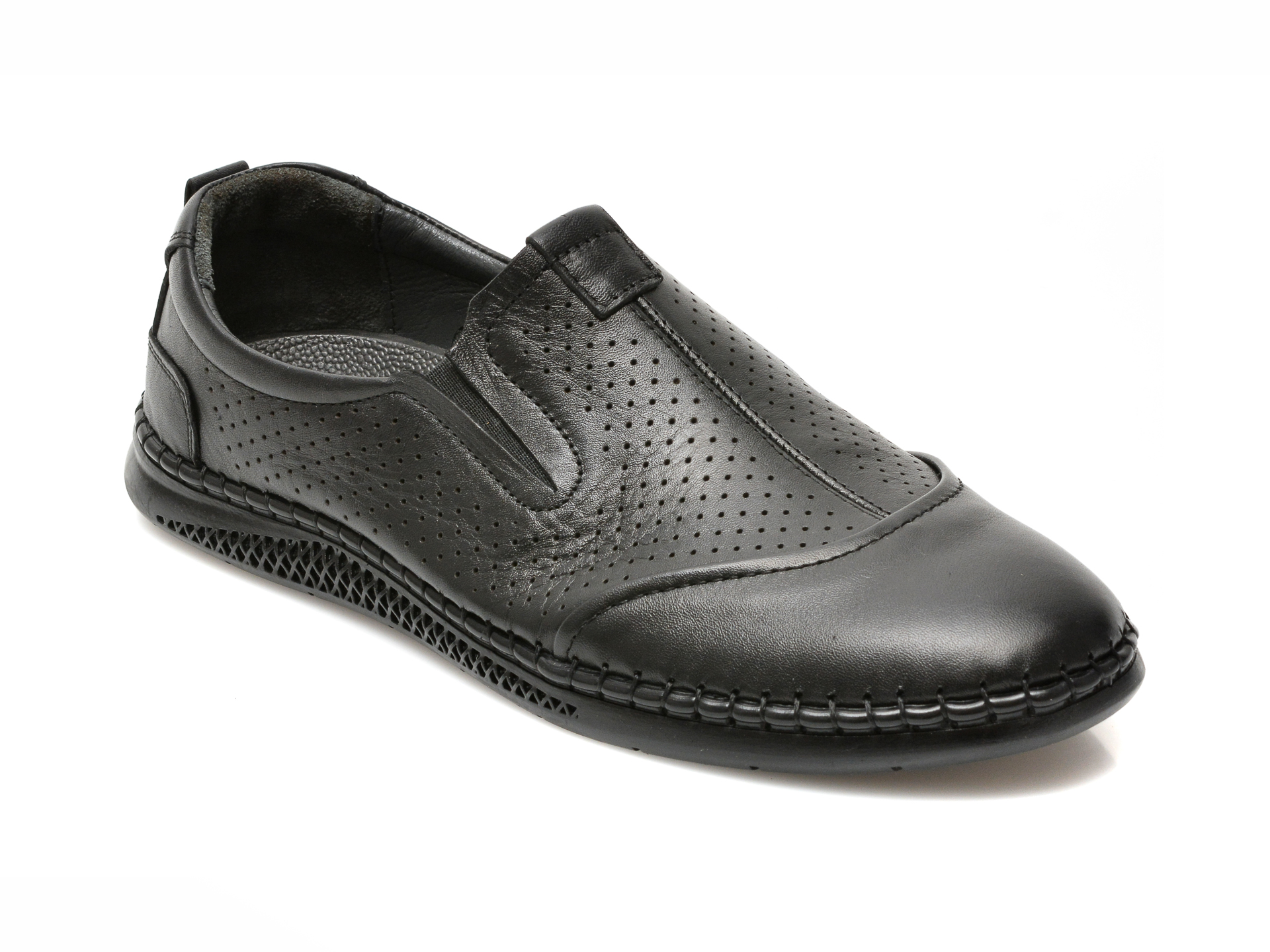 Pantofi OTTER negri, 289407, din piele naturala 2023 ❤️ Pret Super Black Friday otter.ro imagine noua 2022