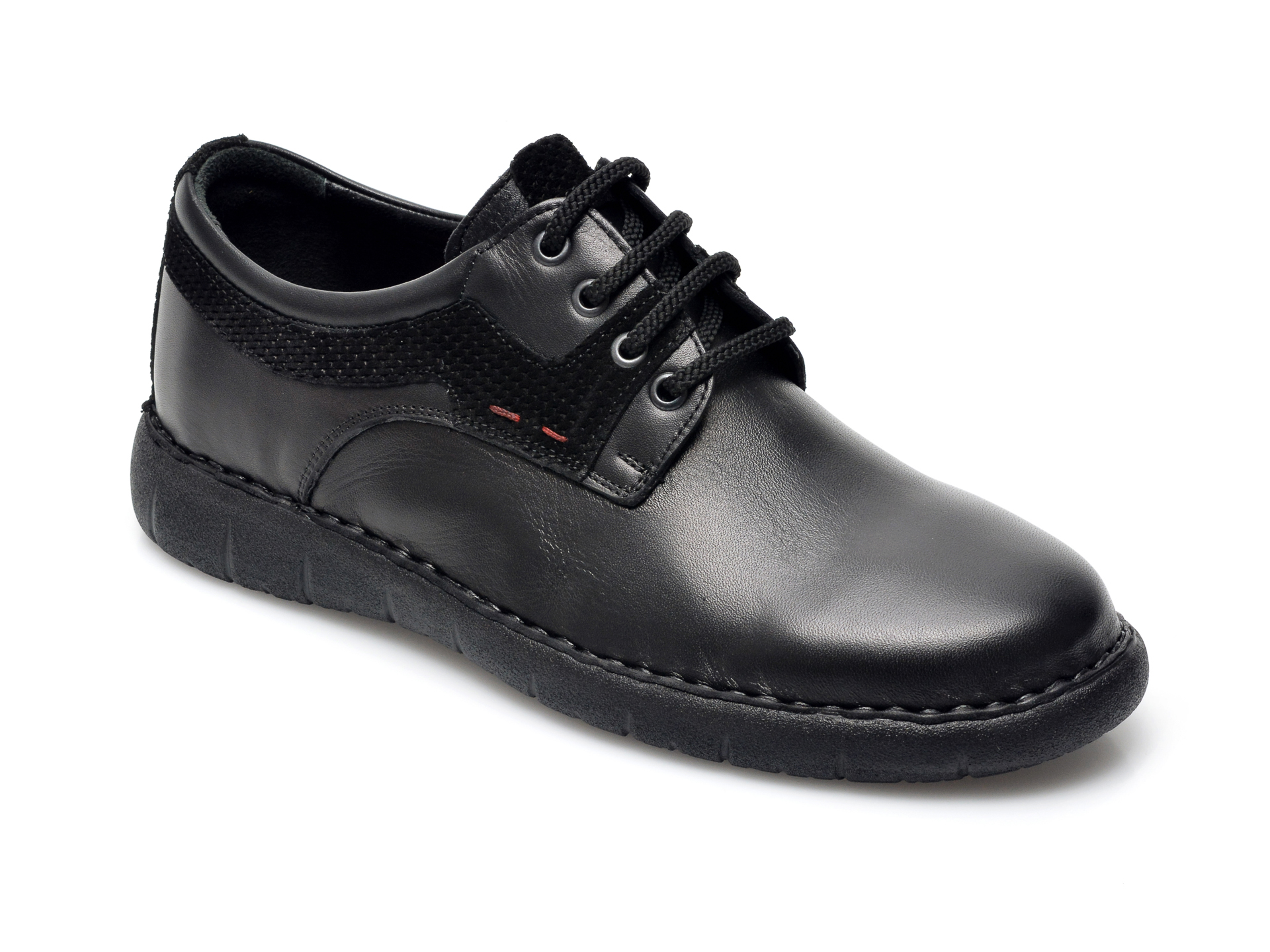 Pantofi OTTER negri, 29331, din piele naturala imagine Black Friday 2021