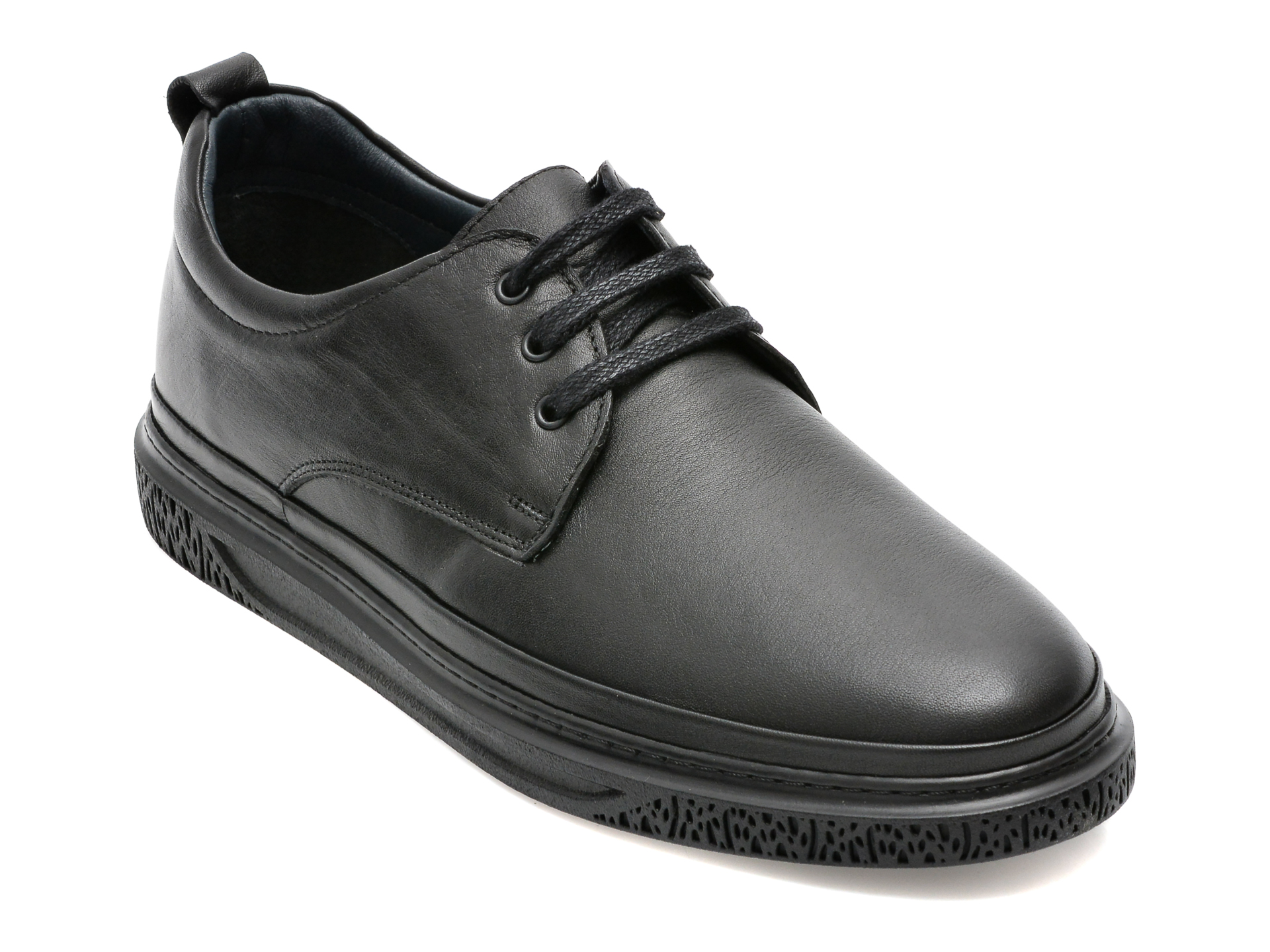 Pantofi OTTER negri, 33680, din piele naturala /barbati/pantofi