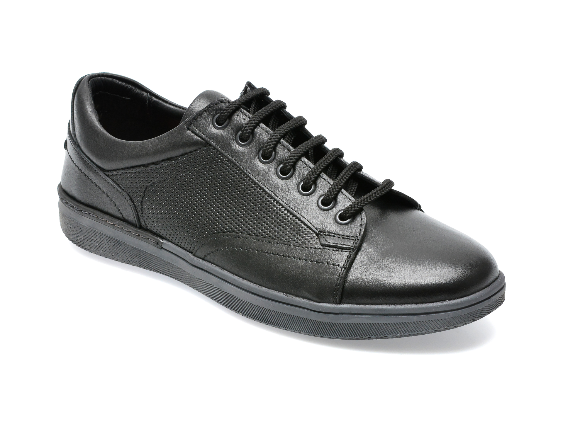 Pantofi OTTER negri, 3423, din piele naturala /barbati/pantofi imagine noua