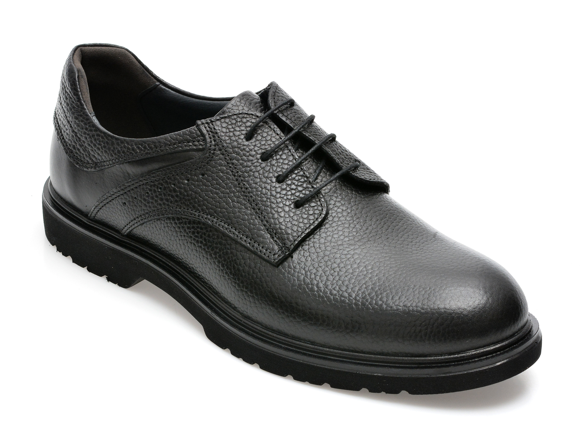 Pantofi OTTER negri, 40402, din piele naturala /barbati/pantofi imagine noua