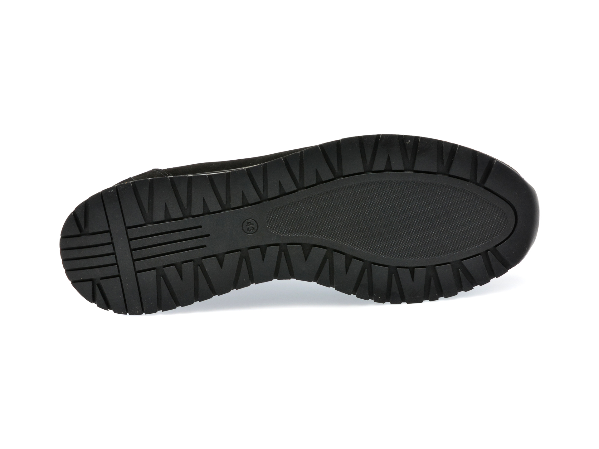 Pantofi OTTER negri, 4161, din nabuc