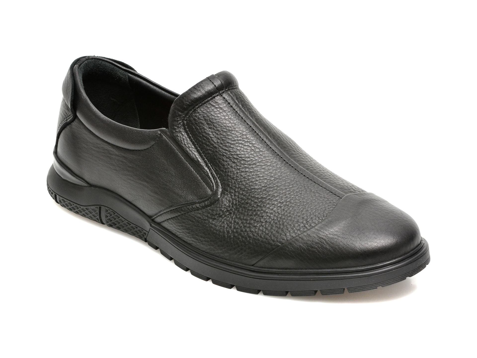 Pantofi OTTER negri, 559, din piele naturala imagine reduceri black friday 2021 Otter