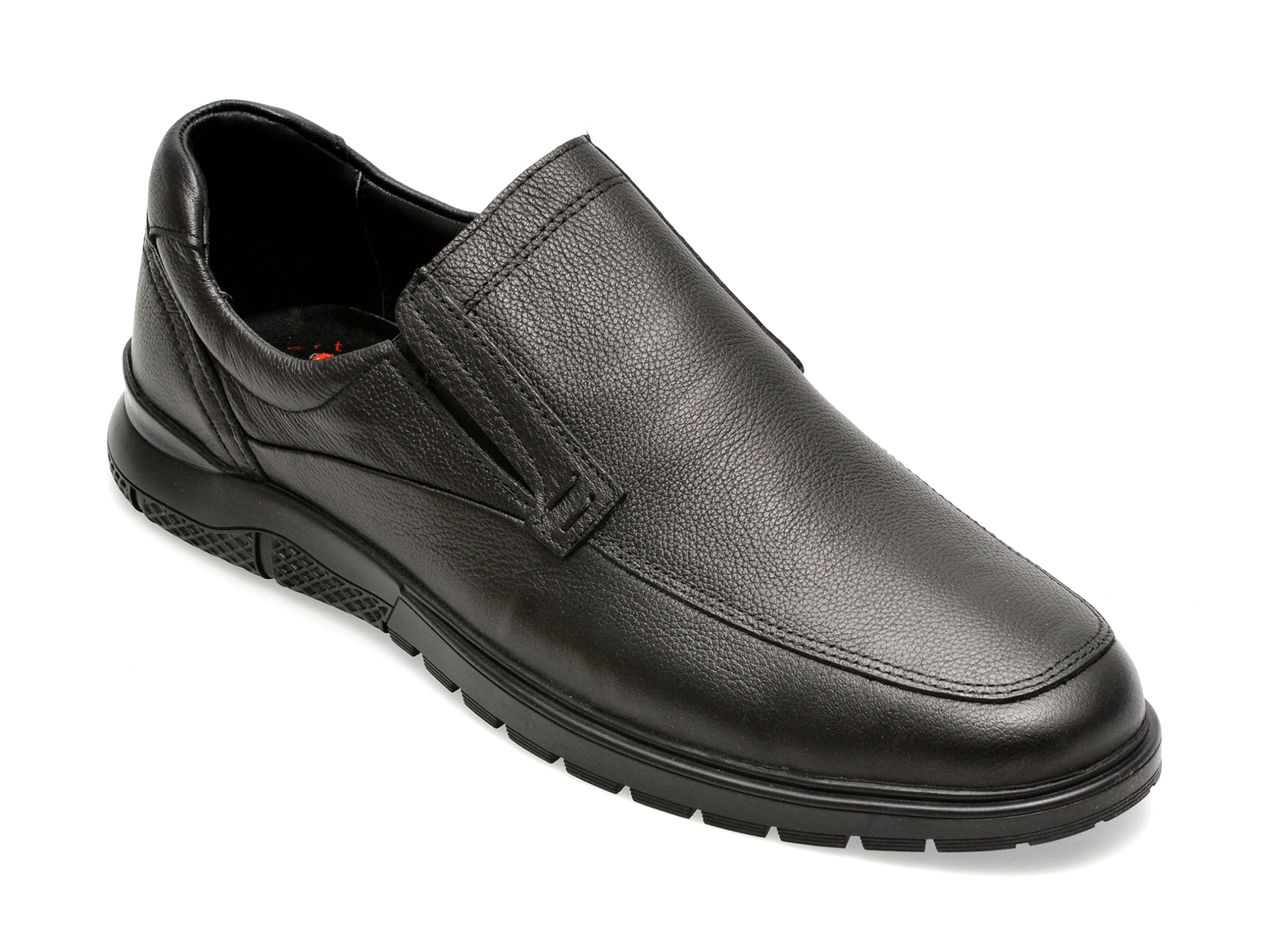 Pantofi OTTER negri, 575, din piele naturala /barbati/pantofi imagine noua