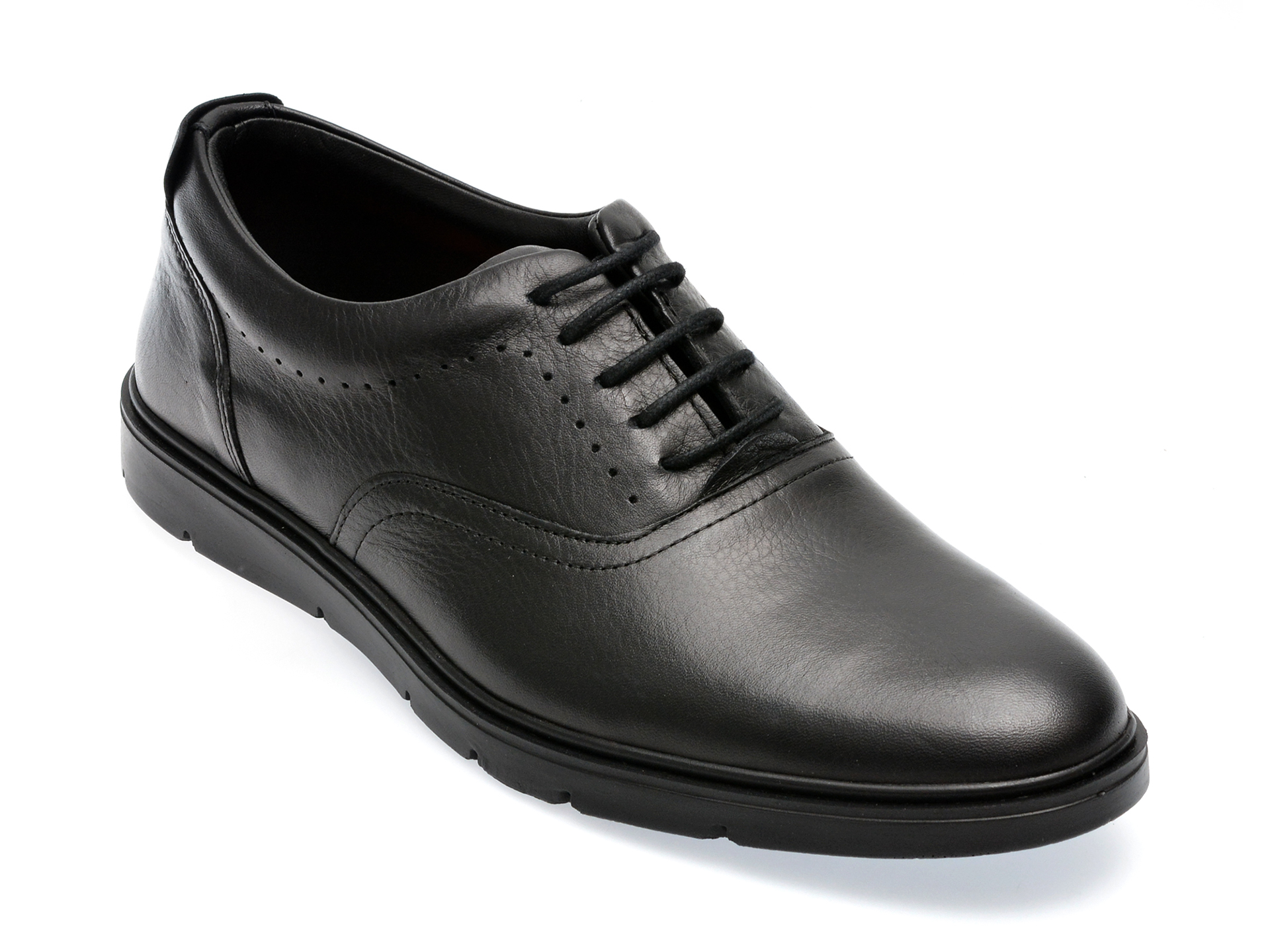 Pantofi OTTER negri, 5915, din piele naturala /barbati/pantofi