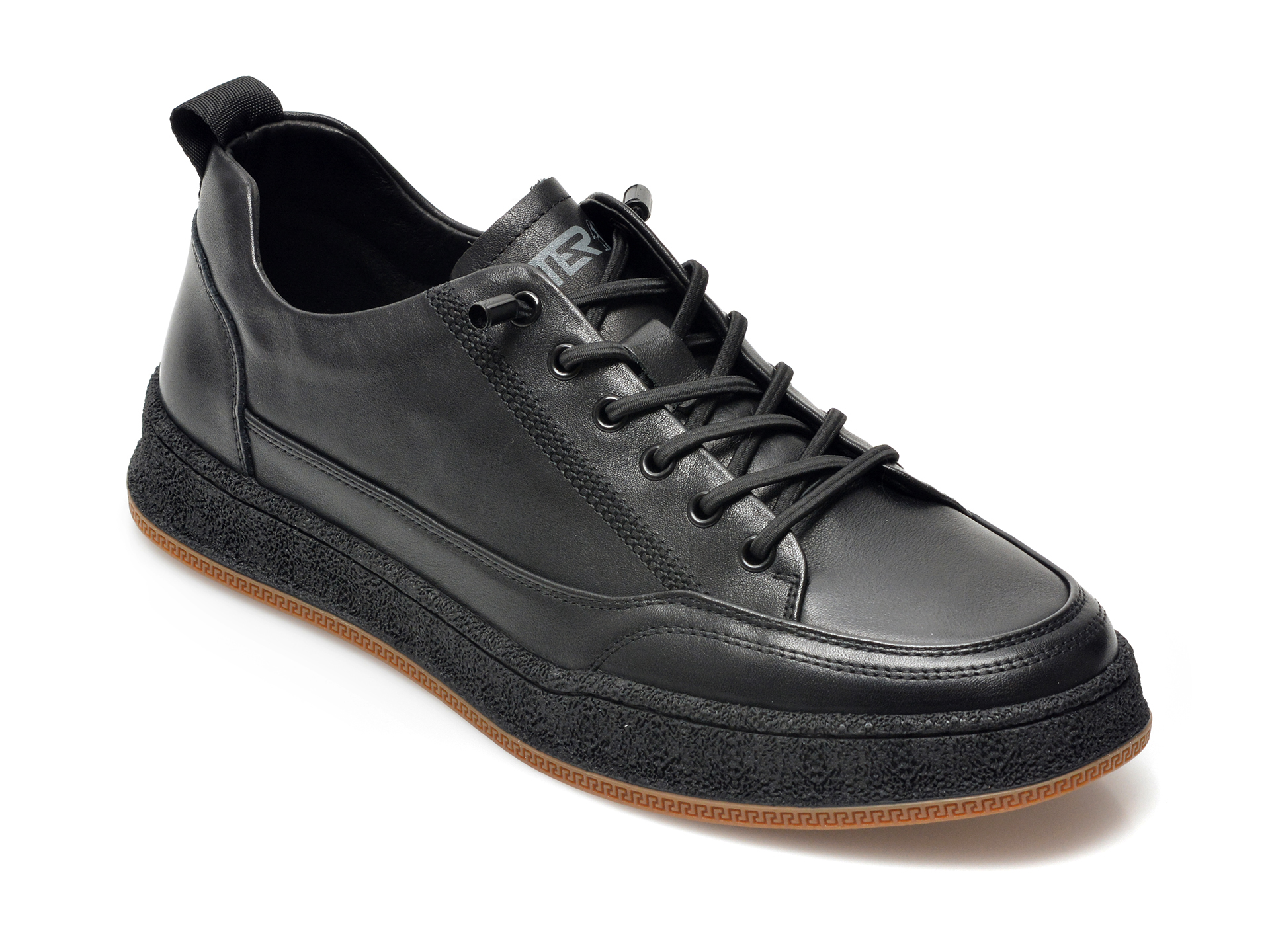 Pantofi OTTER negri, 60811, din piele naturala Otter imagine noua 2022