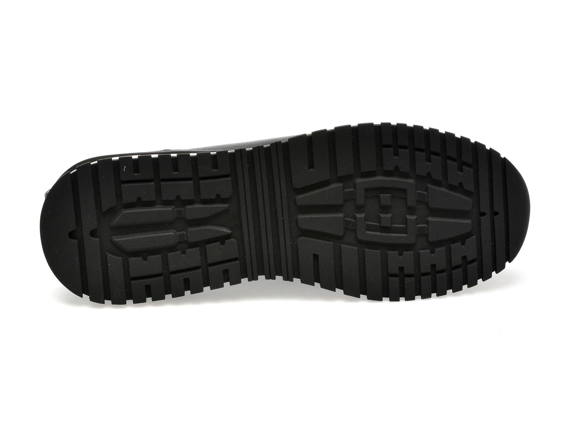 Pantofi OTTER negri, 6461, din piele naturala