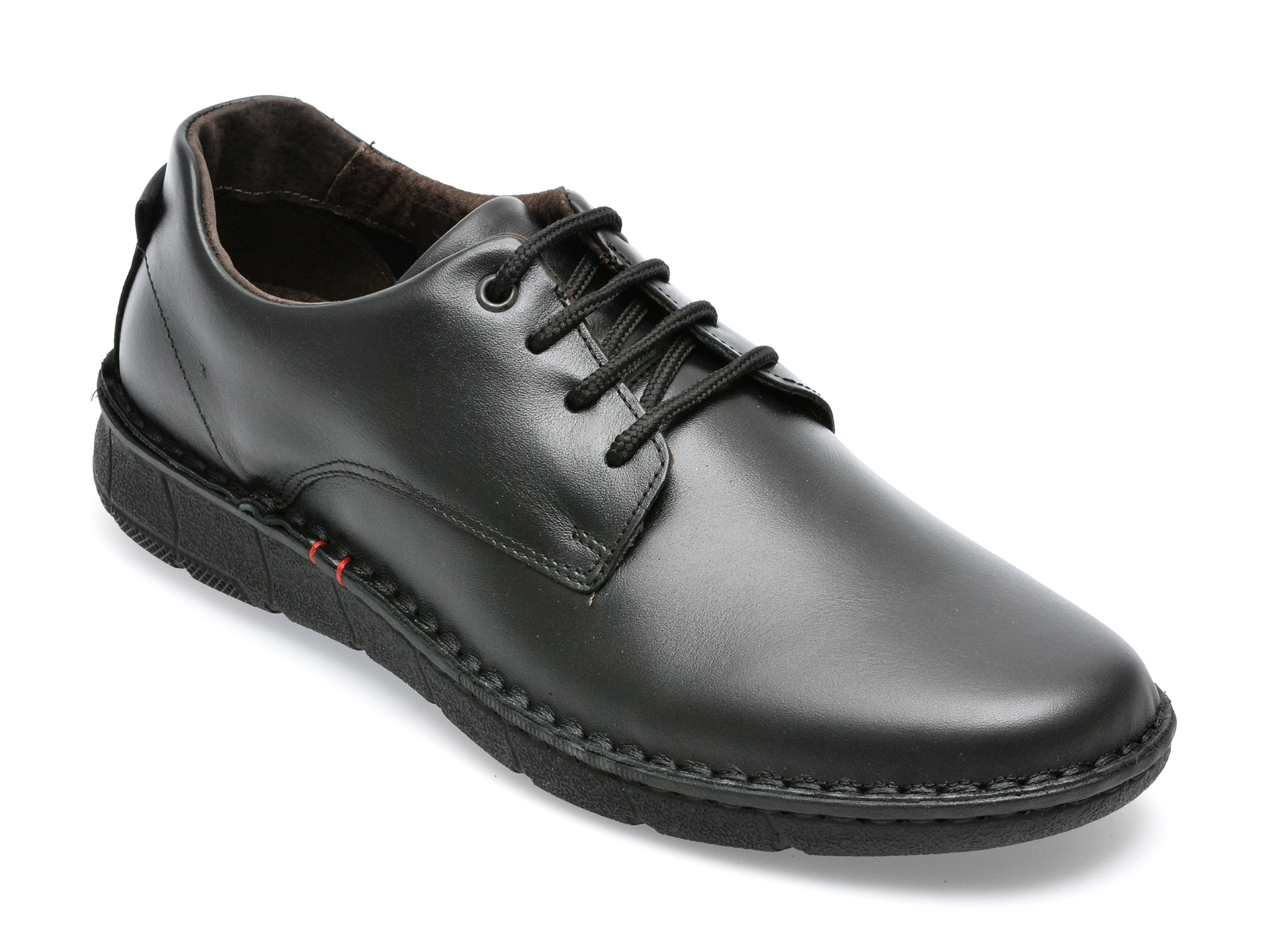 Pantofi OTTER negri, 7728, din piele naturala /barbati/pantofi imagine noua