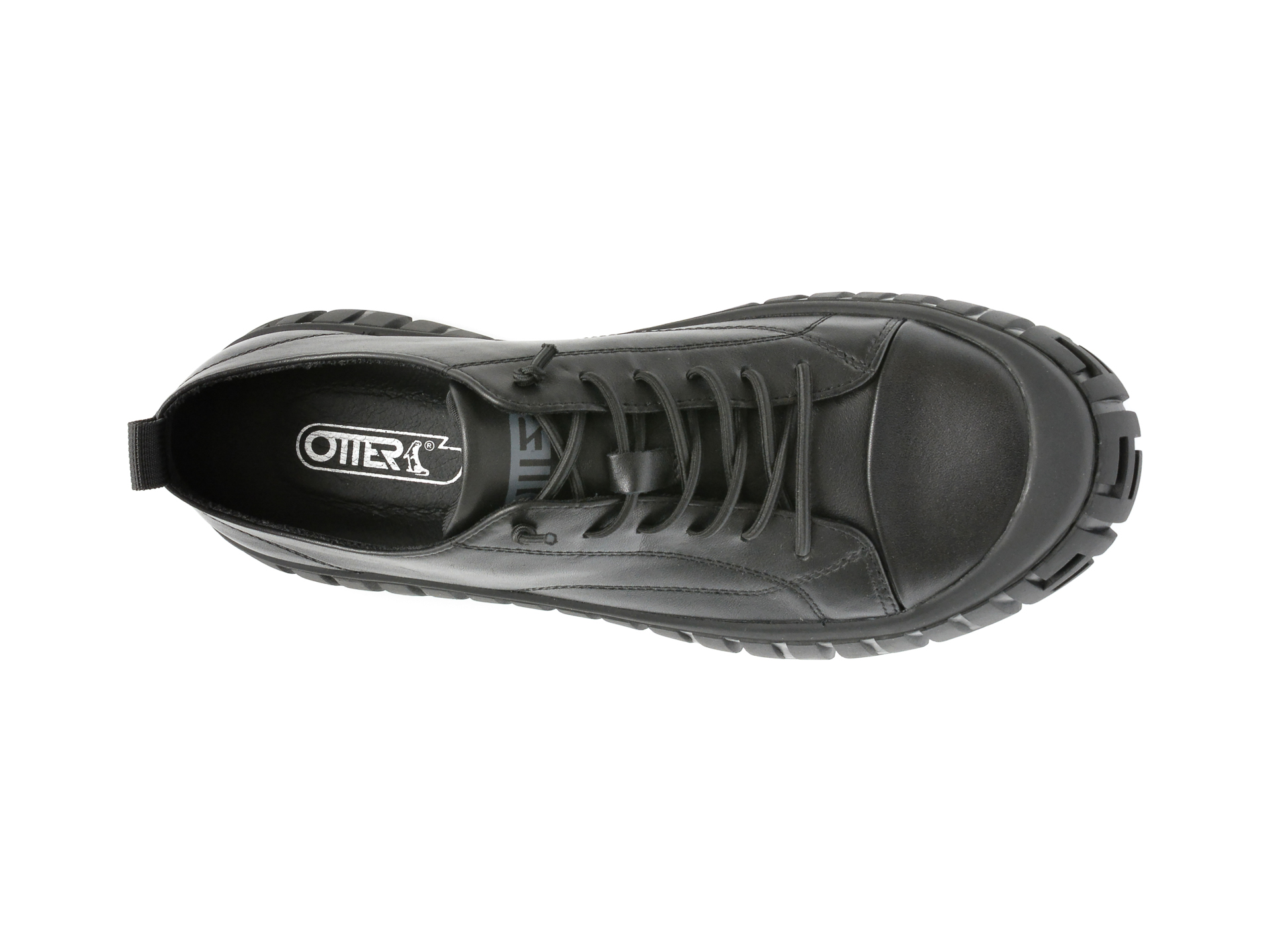 Poze Pantofi OTTER negri, 8801, din piele naturala otter.ro