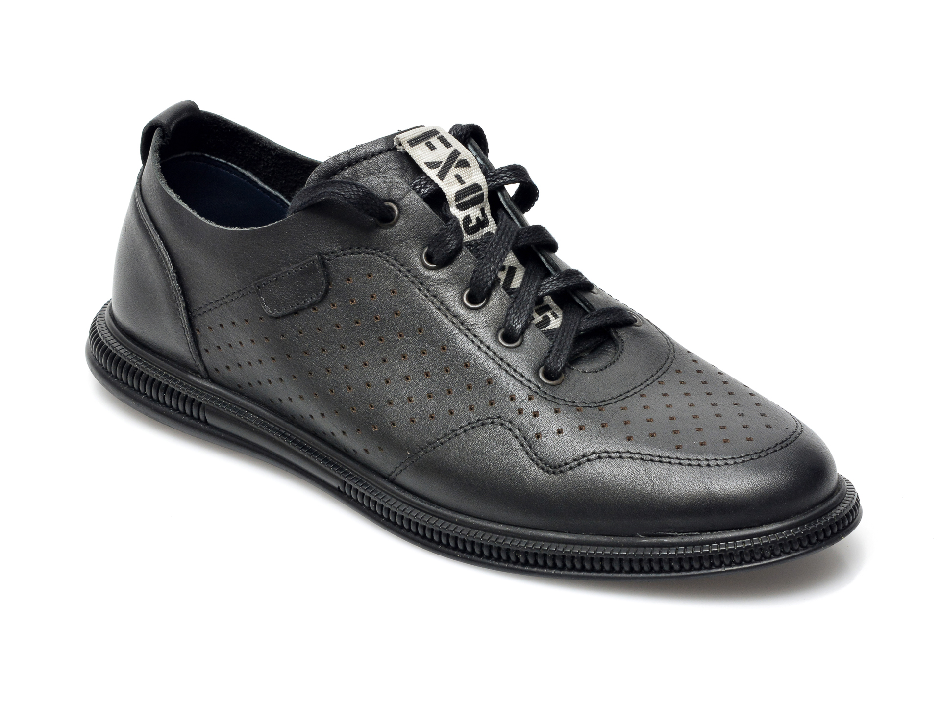 Pantofi OTTER negri, 925, din piele naturala Otter imagine 2022 reducere