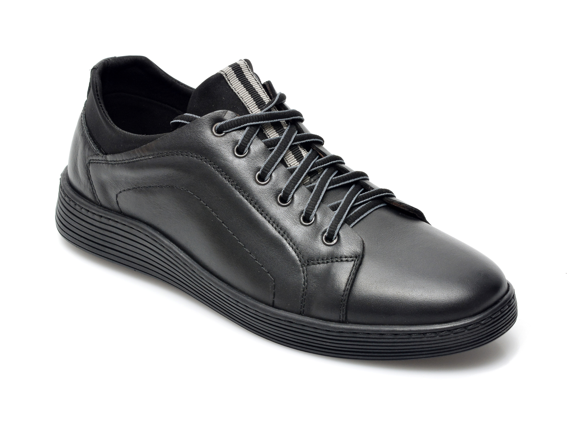 Pantofi OTTER negri, 940, din piele naturala imagine Black Friday 2021