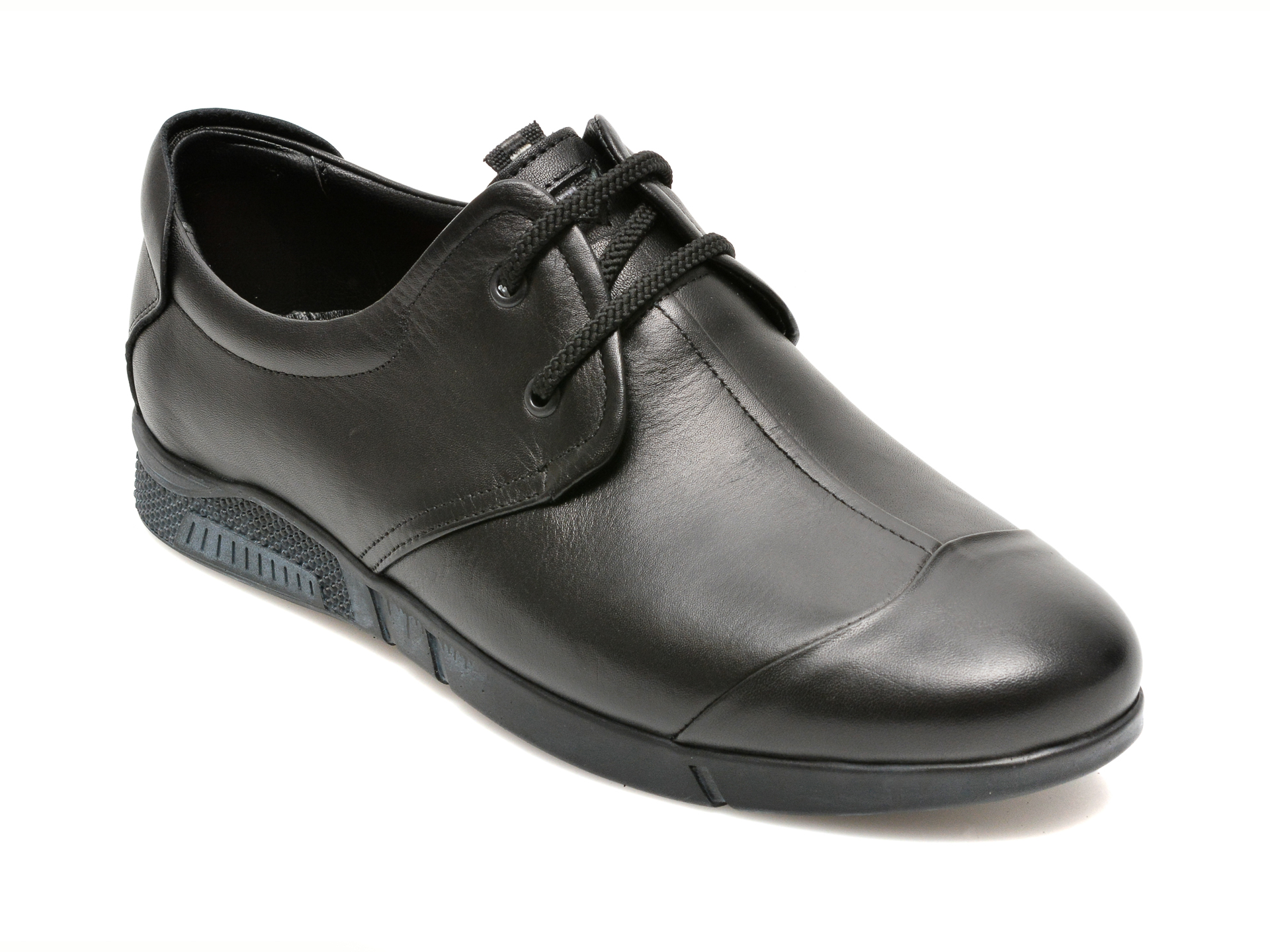 Pantofi OTTER negri, 99110, din piele naturala