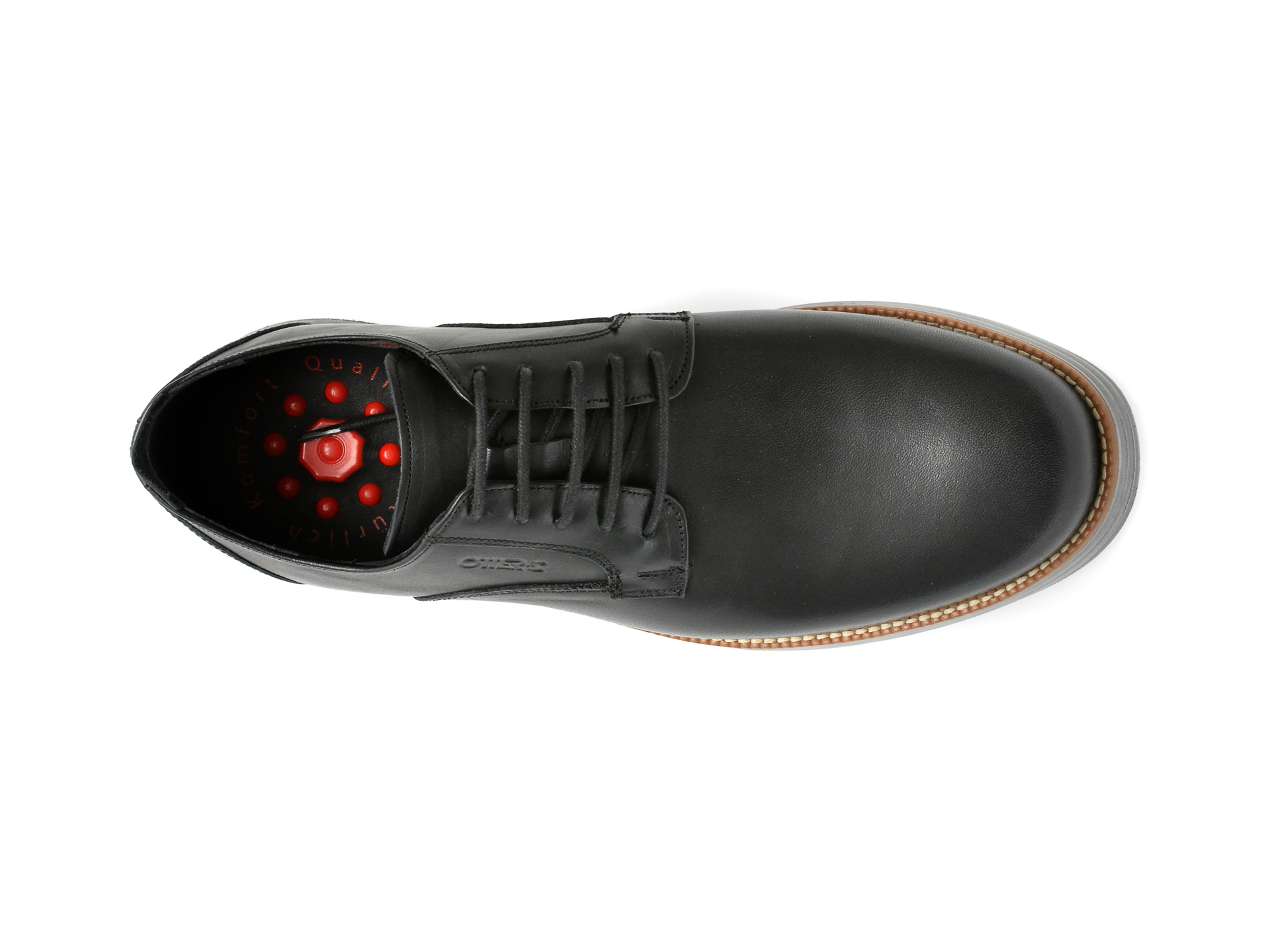 Poze Pantofi OTTER negri, A31, din piele naturala