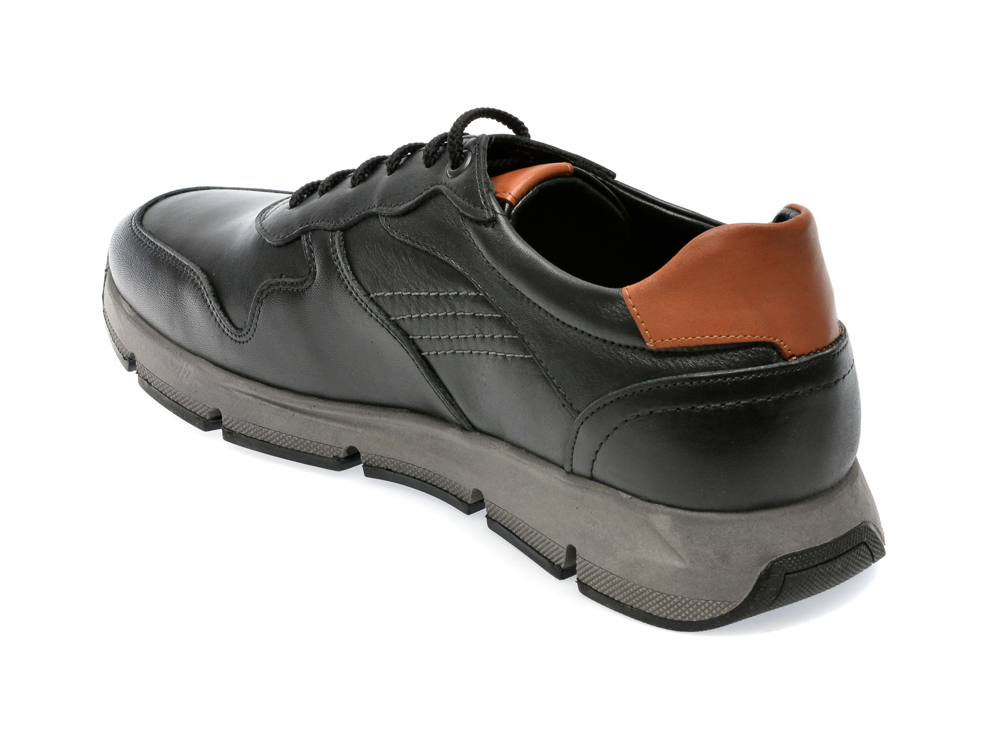 Poze Pantofi OTTER negri, A3211, din piele naturala