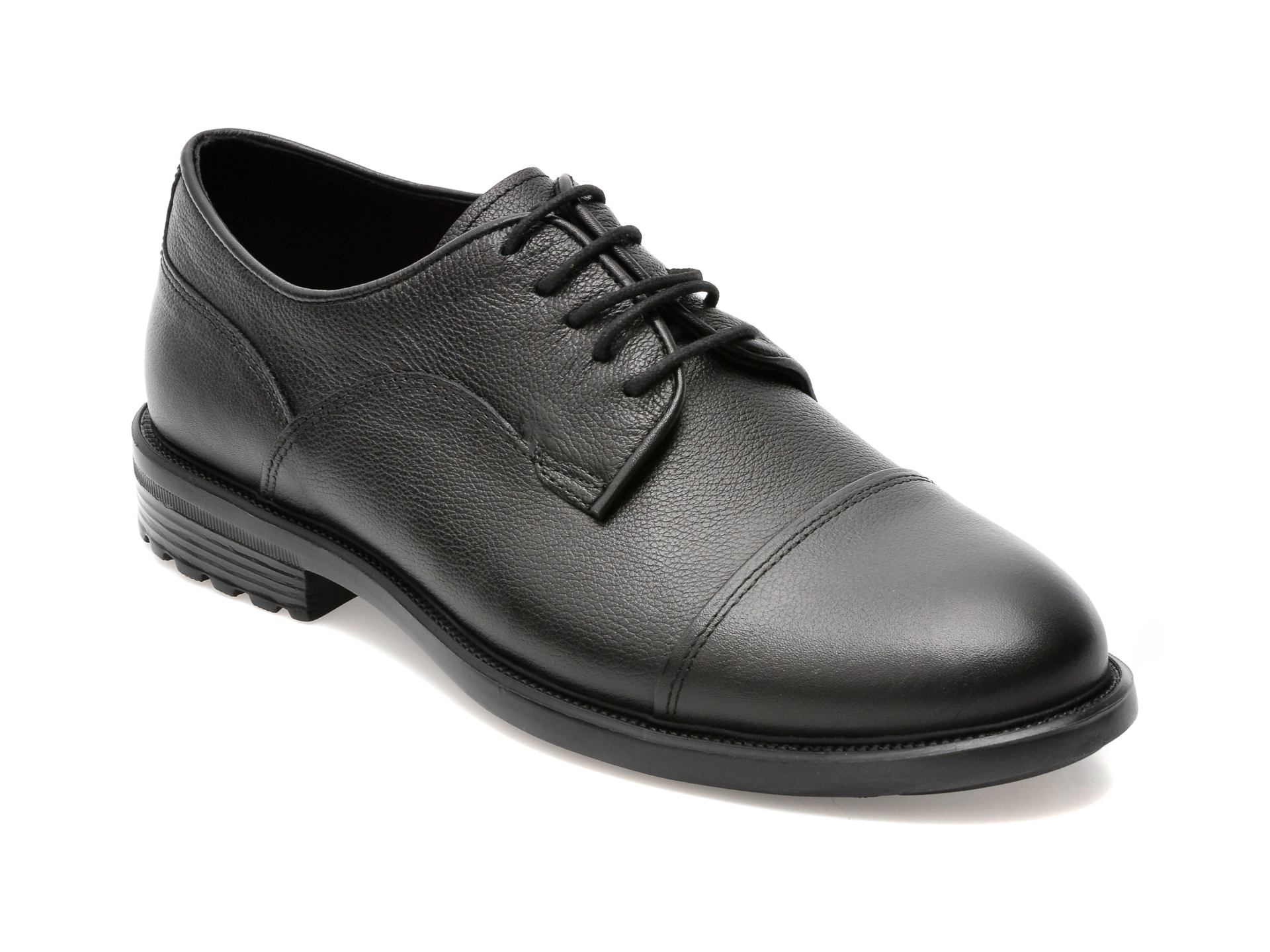 Pantofi OTTER negri, E1524, din piele naturala /barbati/pantofi imagine noua