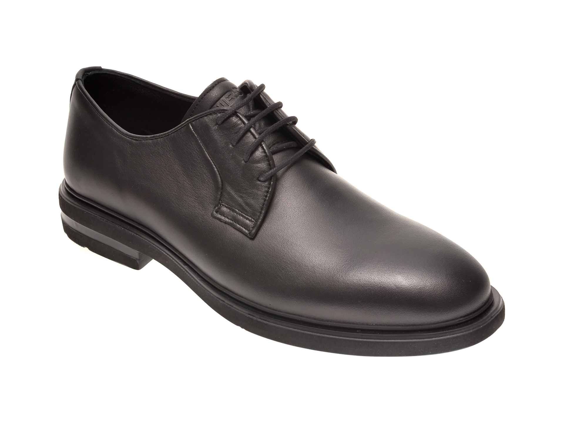 Pantofi OTTER negri, E1801, din piele naturala imagine