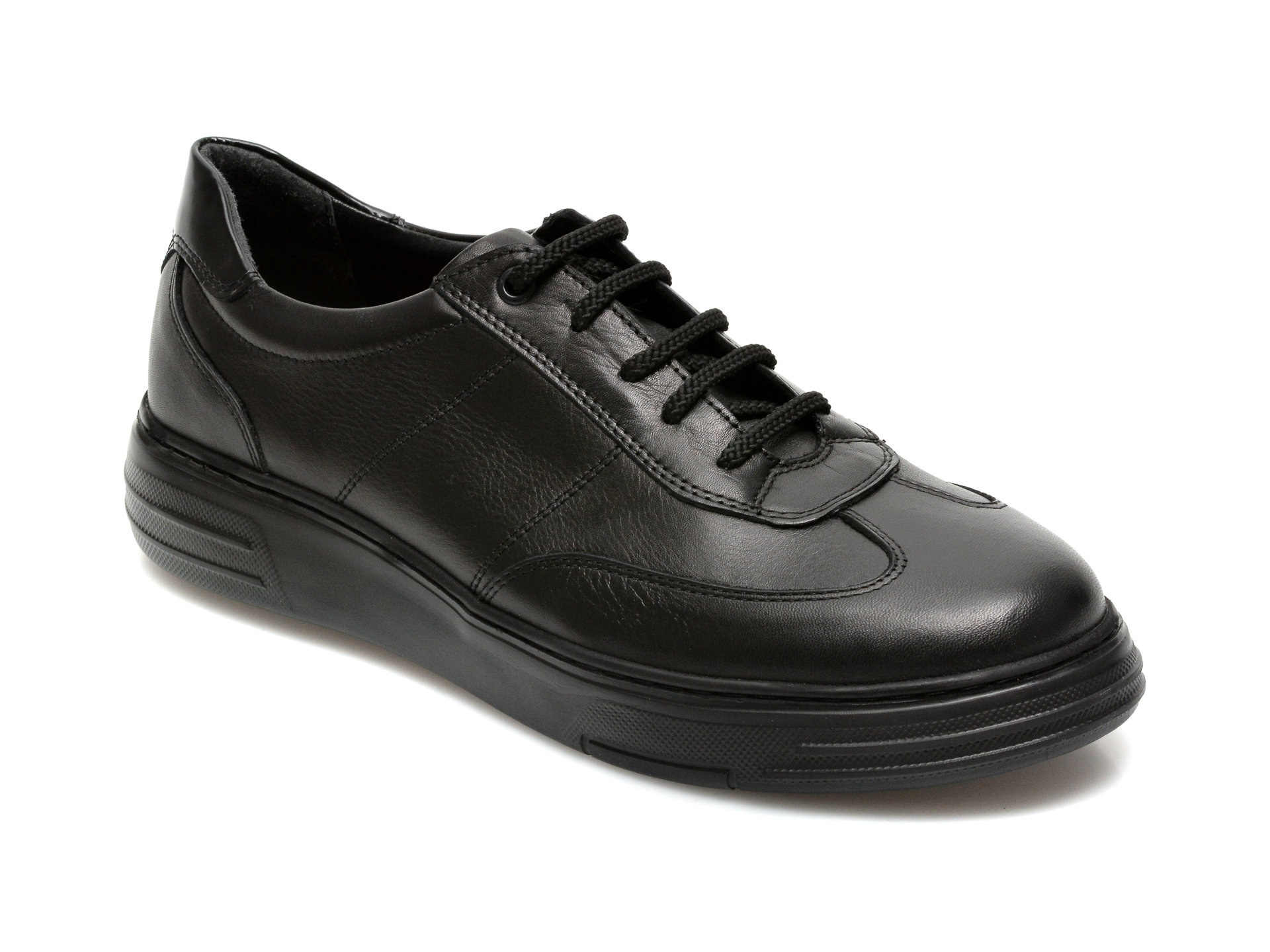 Pantofi OTTER negri, E193, din piele naturala Otter poza reduceri 2021
