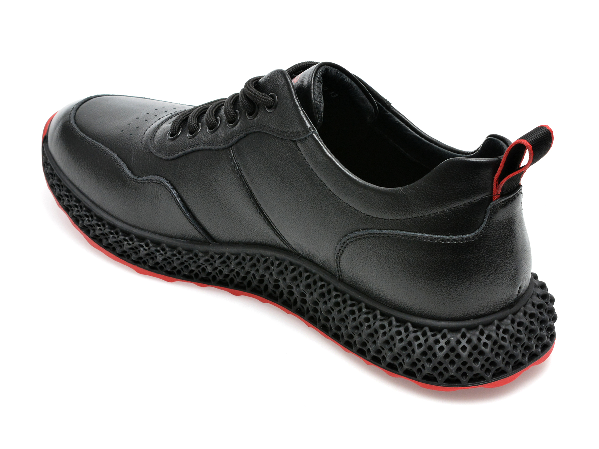 Poze Pantofi OTTER negri, E620009, din piele naturala