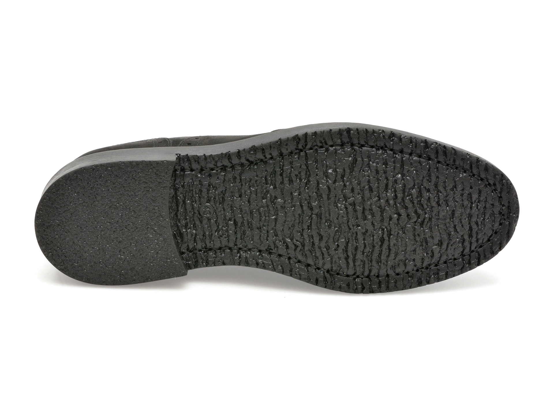Pantofi OTTER negri, EF88, din nabuc