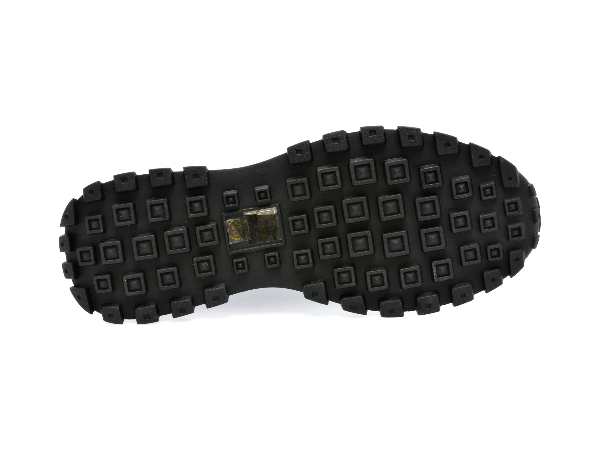 Pantofi OTTER negri, F031, din piele naturala si material textil