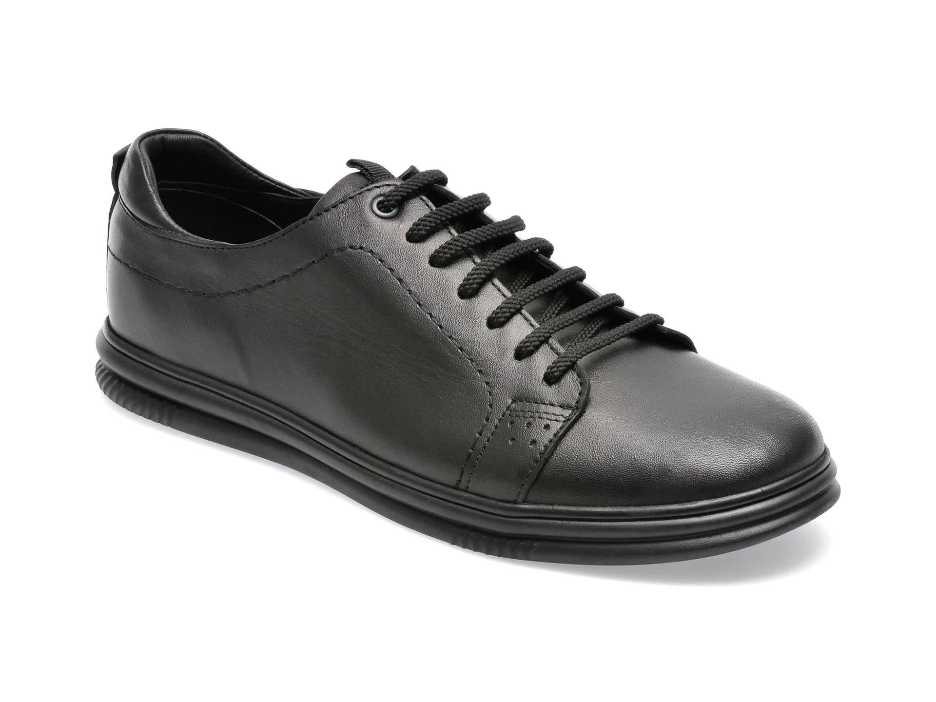 Pantofi OTTER negri, OSLO2, din piele naturala /barbati/pantofi