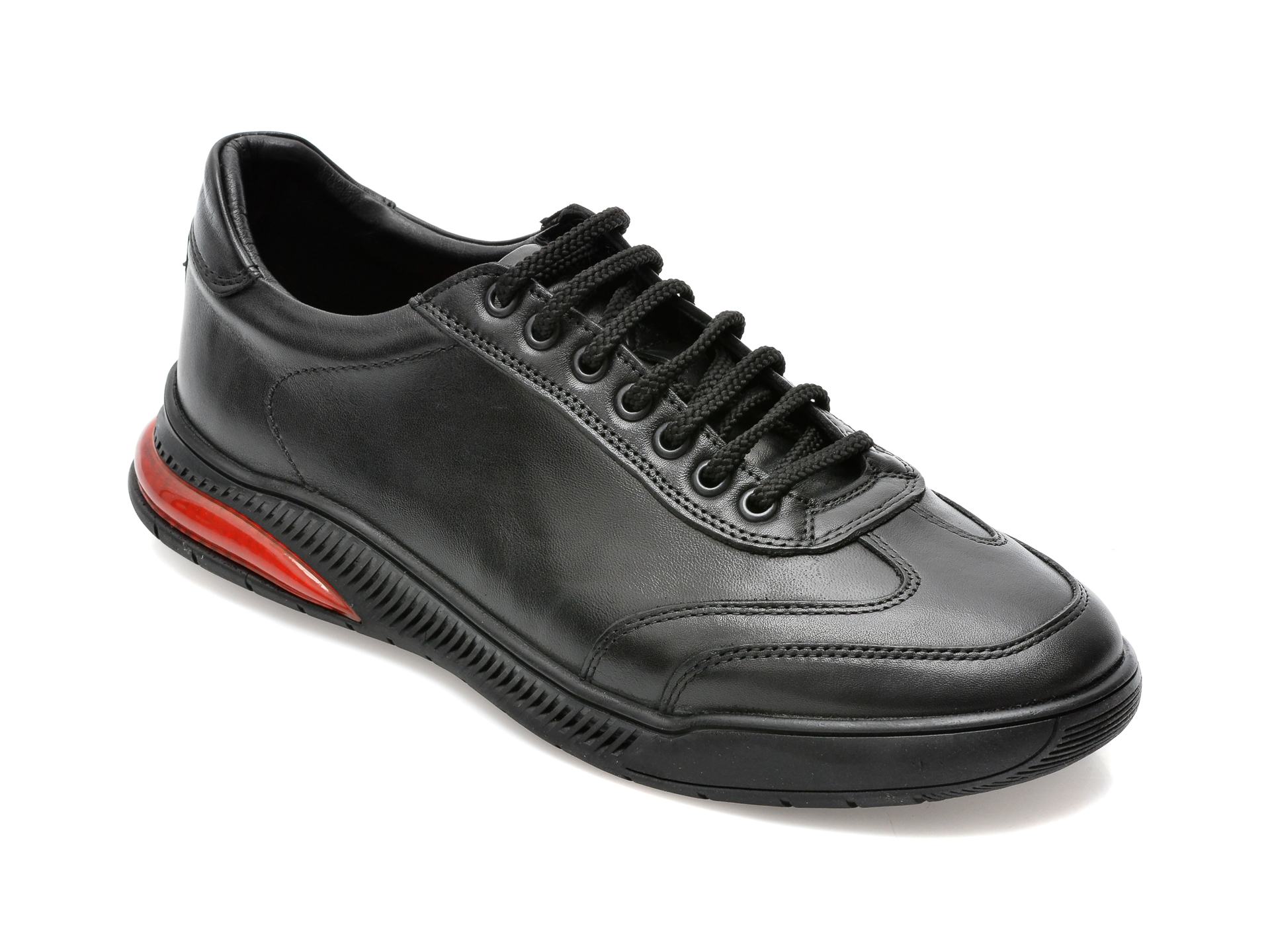 Pantofi OTTER negri, PZN1, din piele naturala /barbati/pantofi