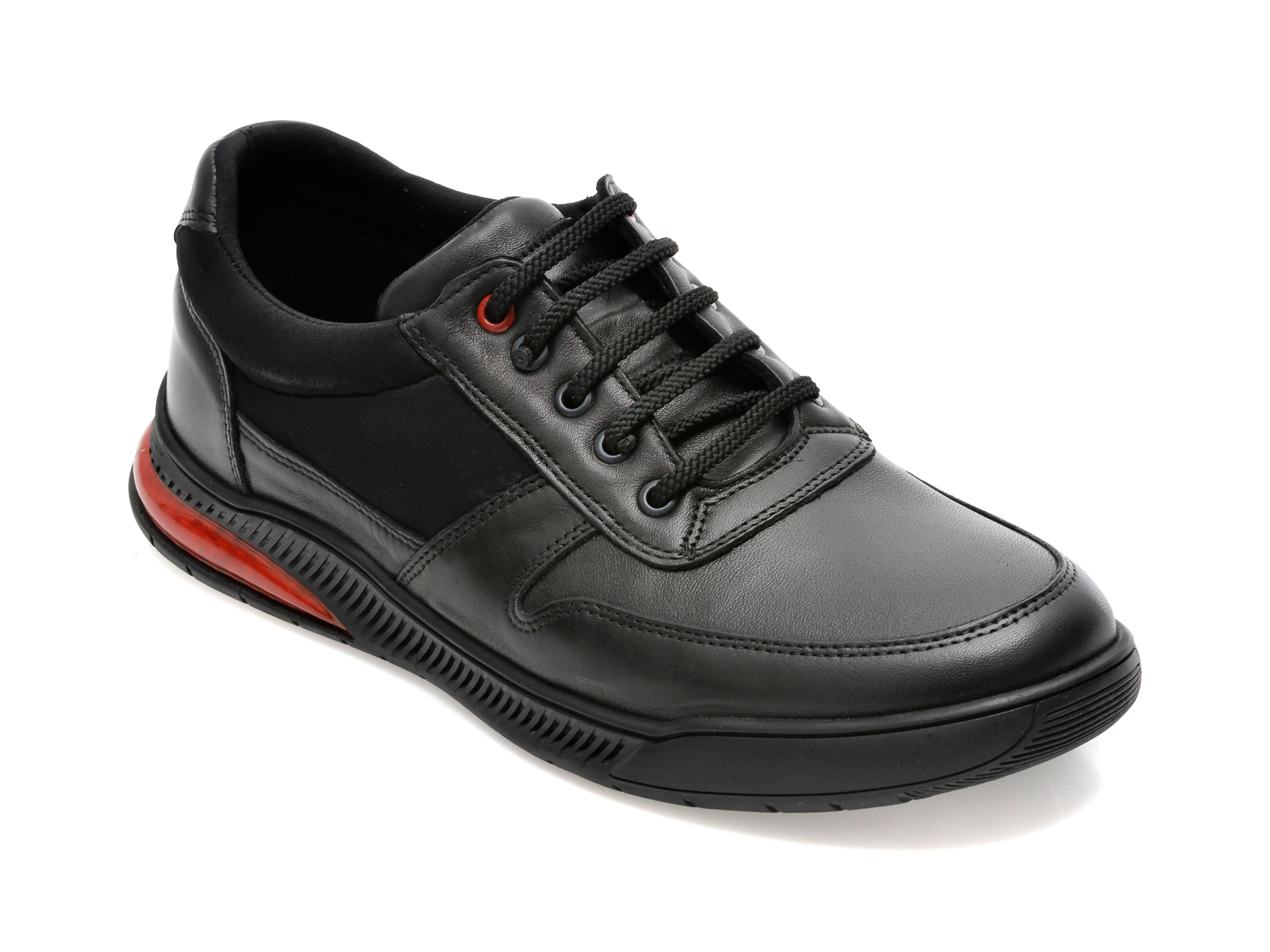 Pantofi OTTER negri, PZN2, din piele naturala /barbati/pantofi imagine noua
