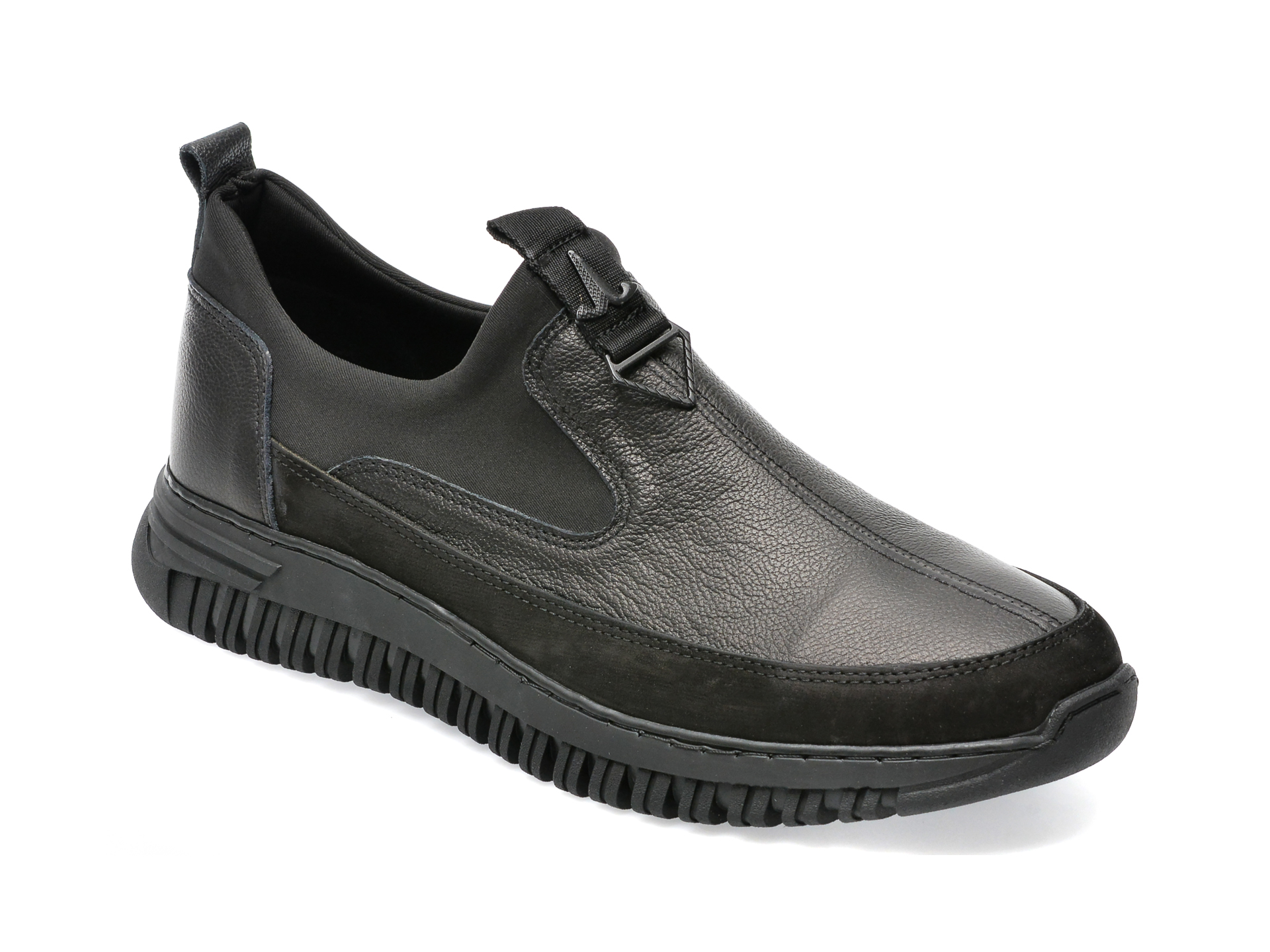 Pantofi OTTER negri, RBY24009, din piele naturala /barbati/pantofi imagine noua
