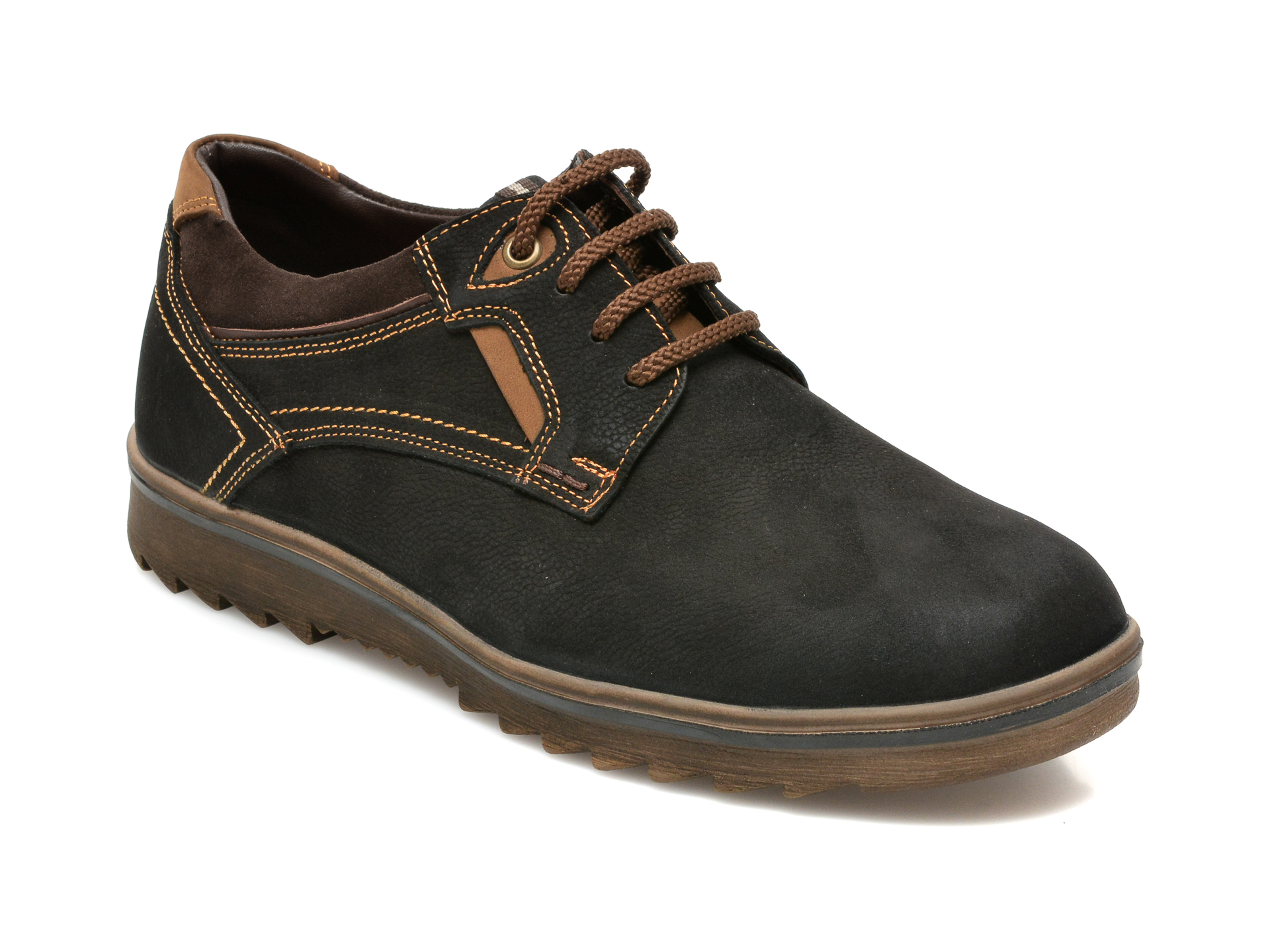 Pantofi OTTER negri, T4, din nabuc otter imagine noua