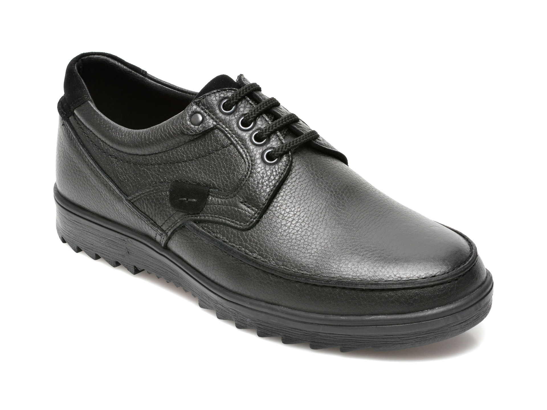 Pantofi OTTER negri, T7, din piele naturala imagine reduceri black friday 2021 Otter