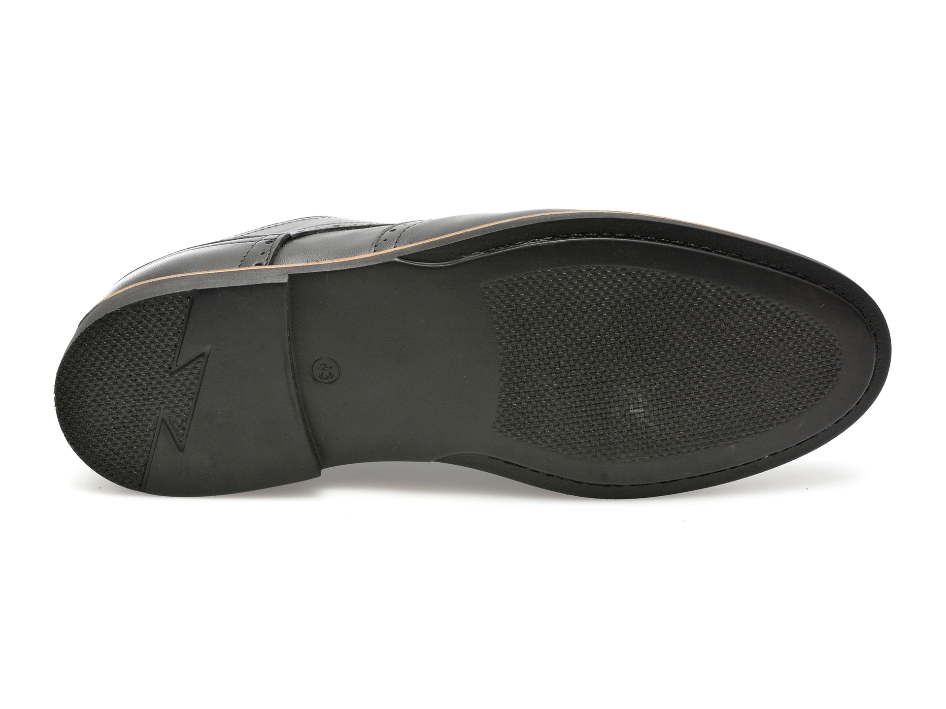 Pantofi OTTER negri, TUR101, din piele naturala
