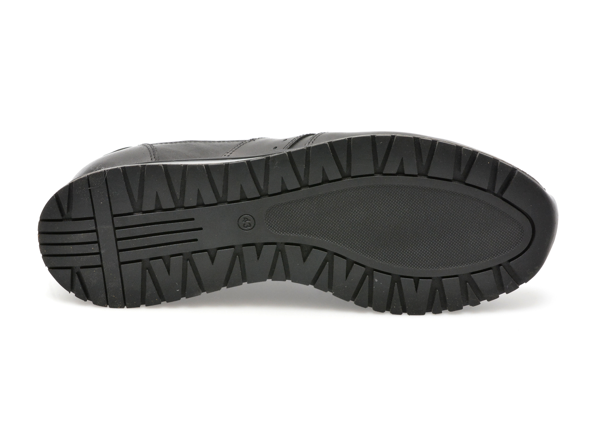 Pantofi OTTER negri, TUR28, din piele naturala