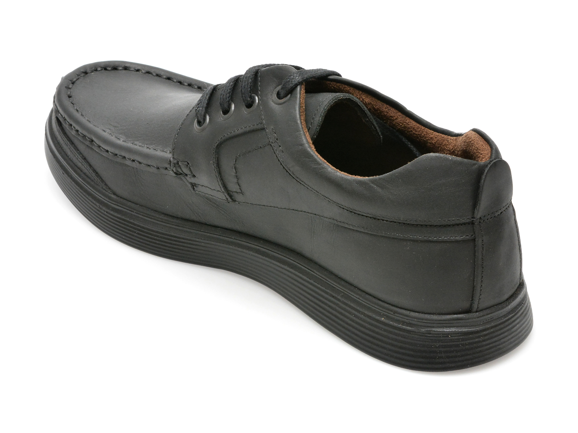 Poze Pantofi OTTER negri, TUR80, din piele naturala Otter