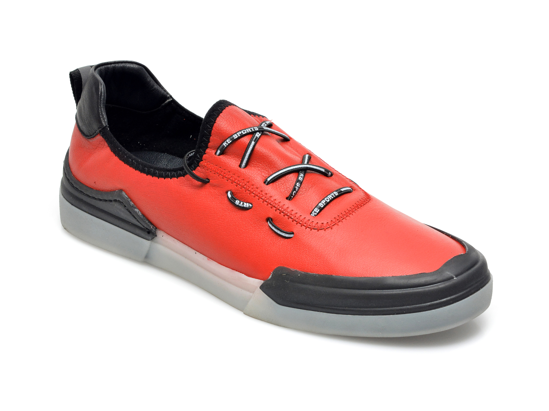 Pantofi OTTER rosii, 21401, din piele naturala