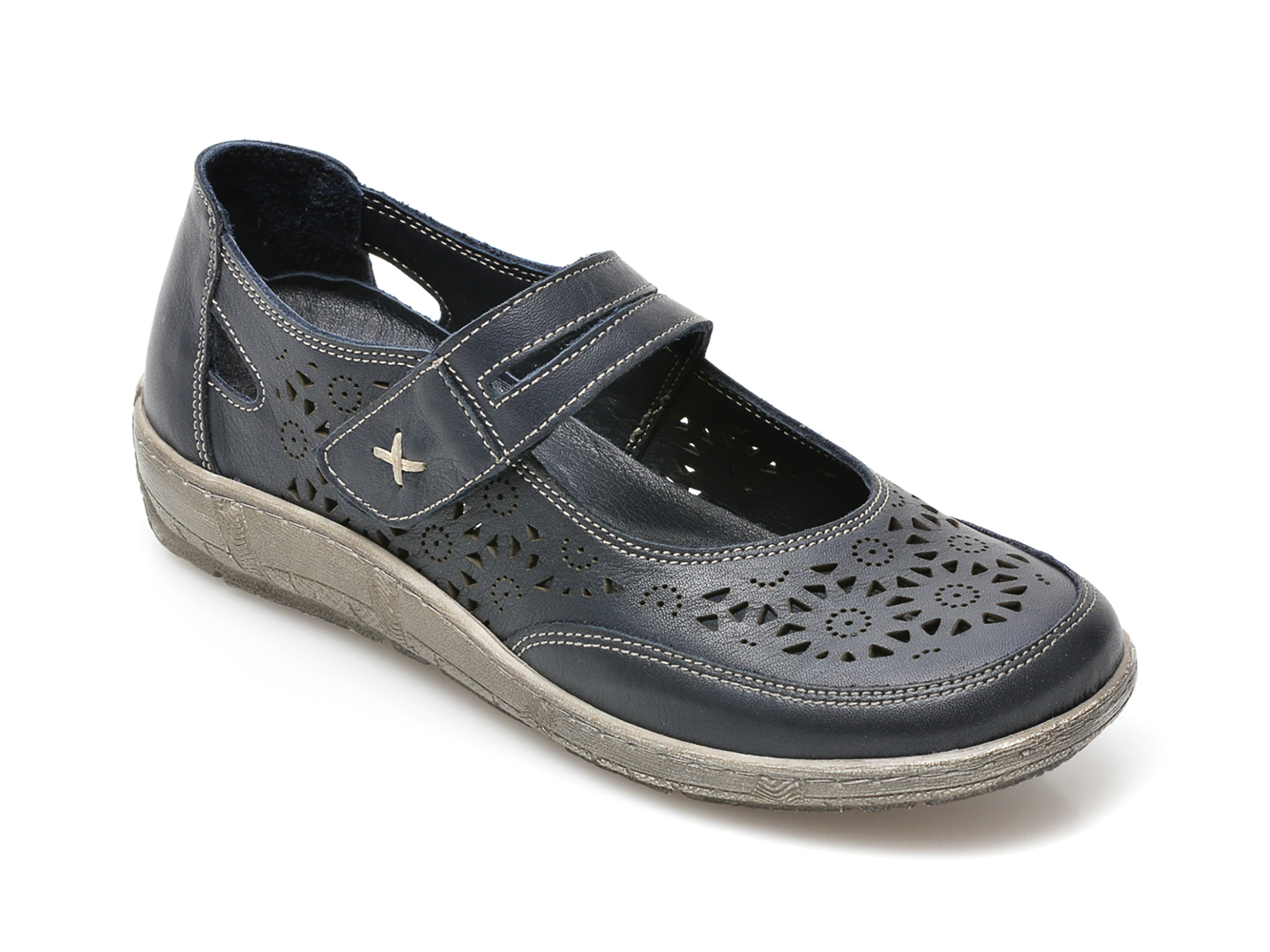Pantofi PASS COLLECTION bleumarin, 62050, din piele naturala 2023 ❤️ Pret Super Black Friday otter.ro imagine noua 2022