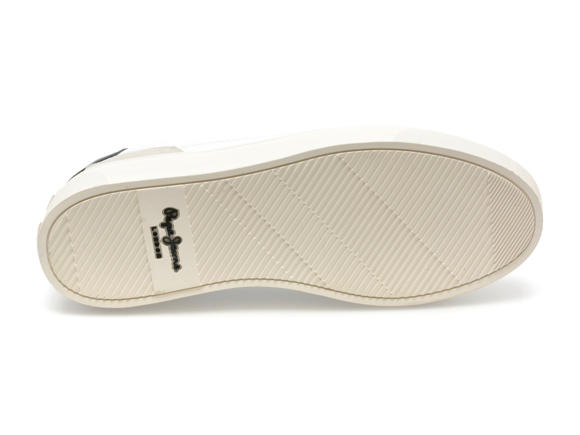 Pantofi PEPE JEANS albi, MS00008, din piele ecologica