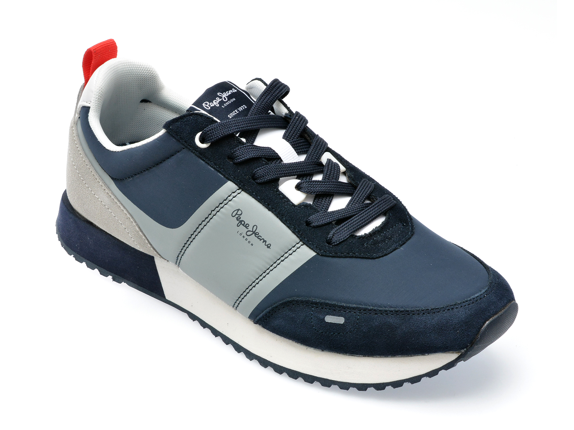Pantofi PEPE JEANS bleumarin, MS30909, din piele intoarsa si material textil BARBATI 2023-09-26