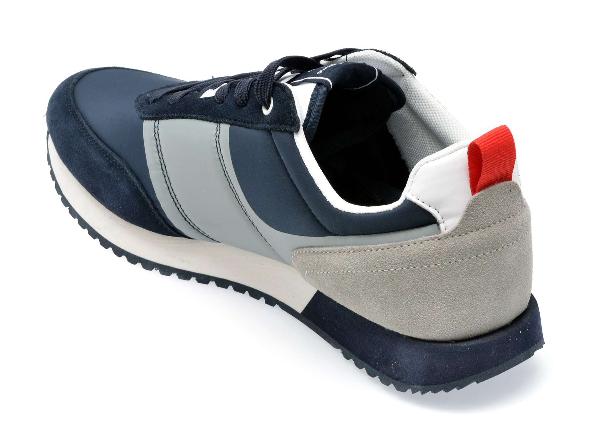 Poze Pantofi PEPE JEANS bleumarin, MS30909, din piele intoarsa si material textil otter.ro