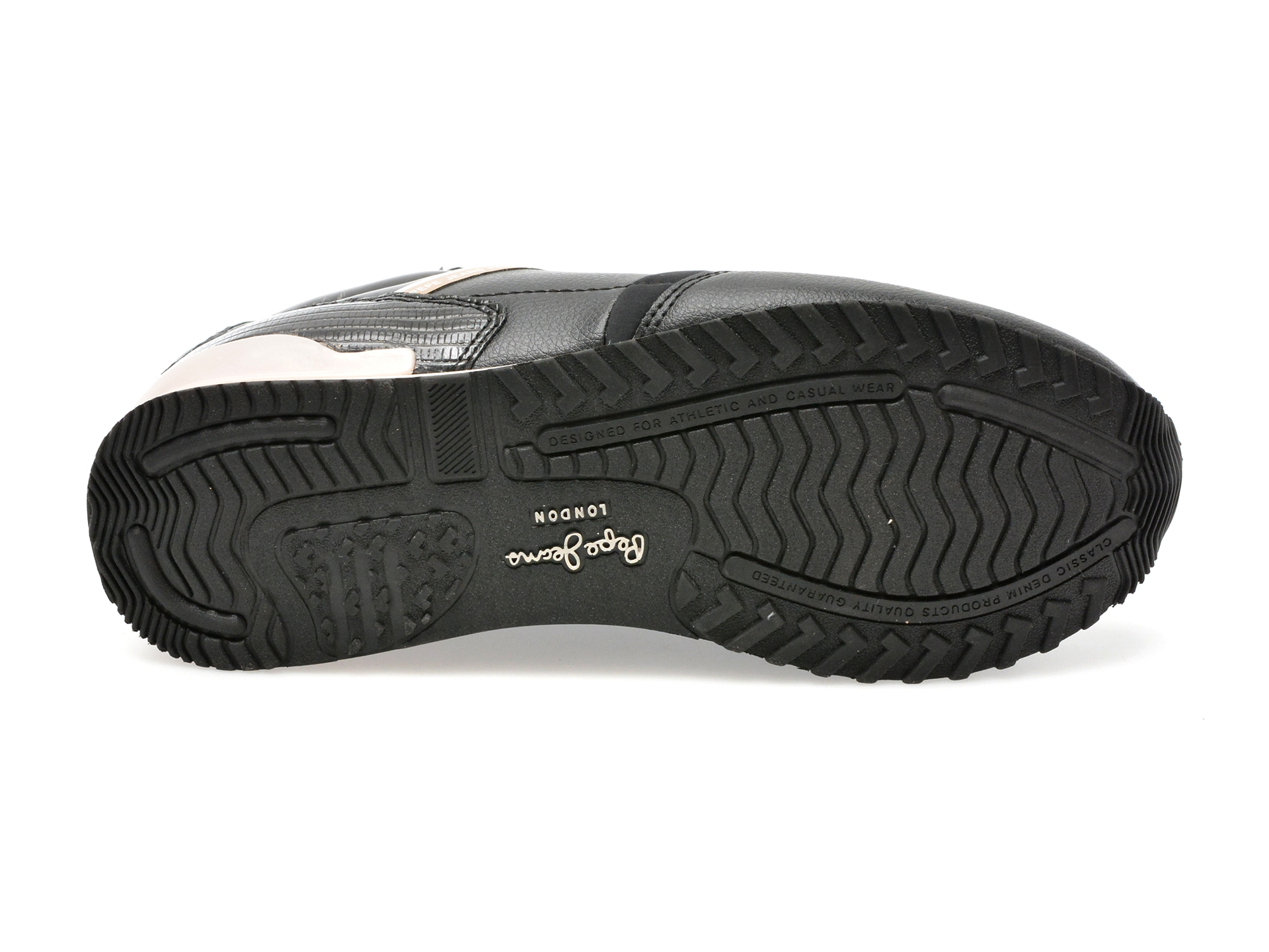 Pantofi PEPE JEANS negri, LS40007, din piele ecologica